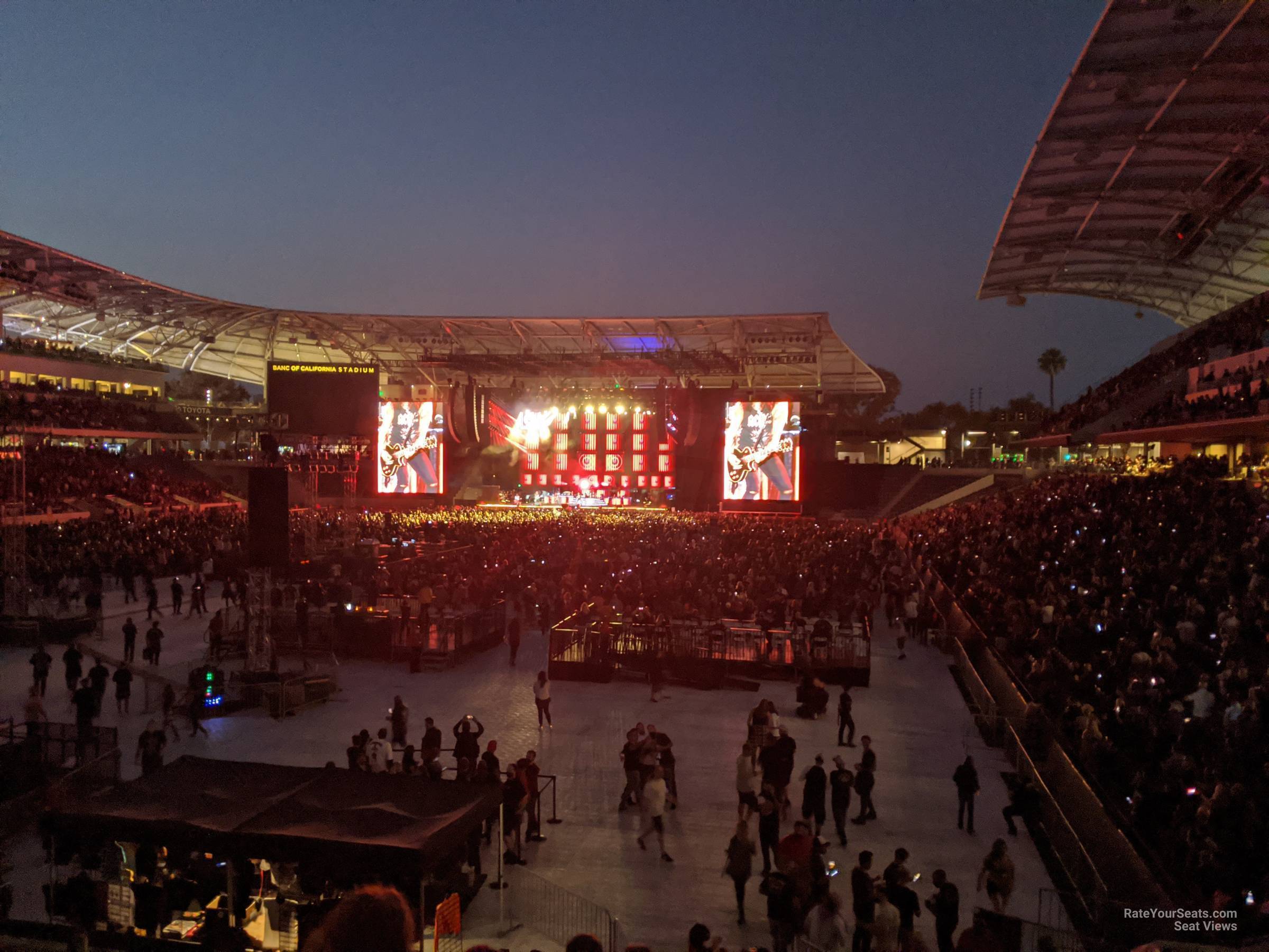 section 119 seat view  for concert - banc of california stadium