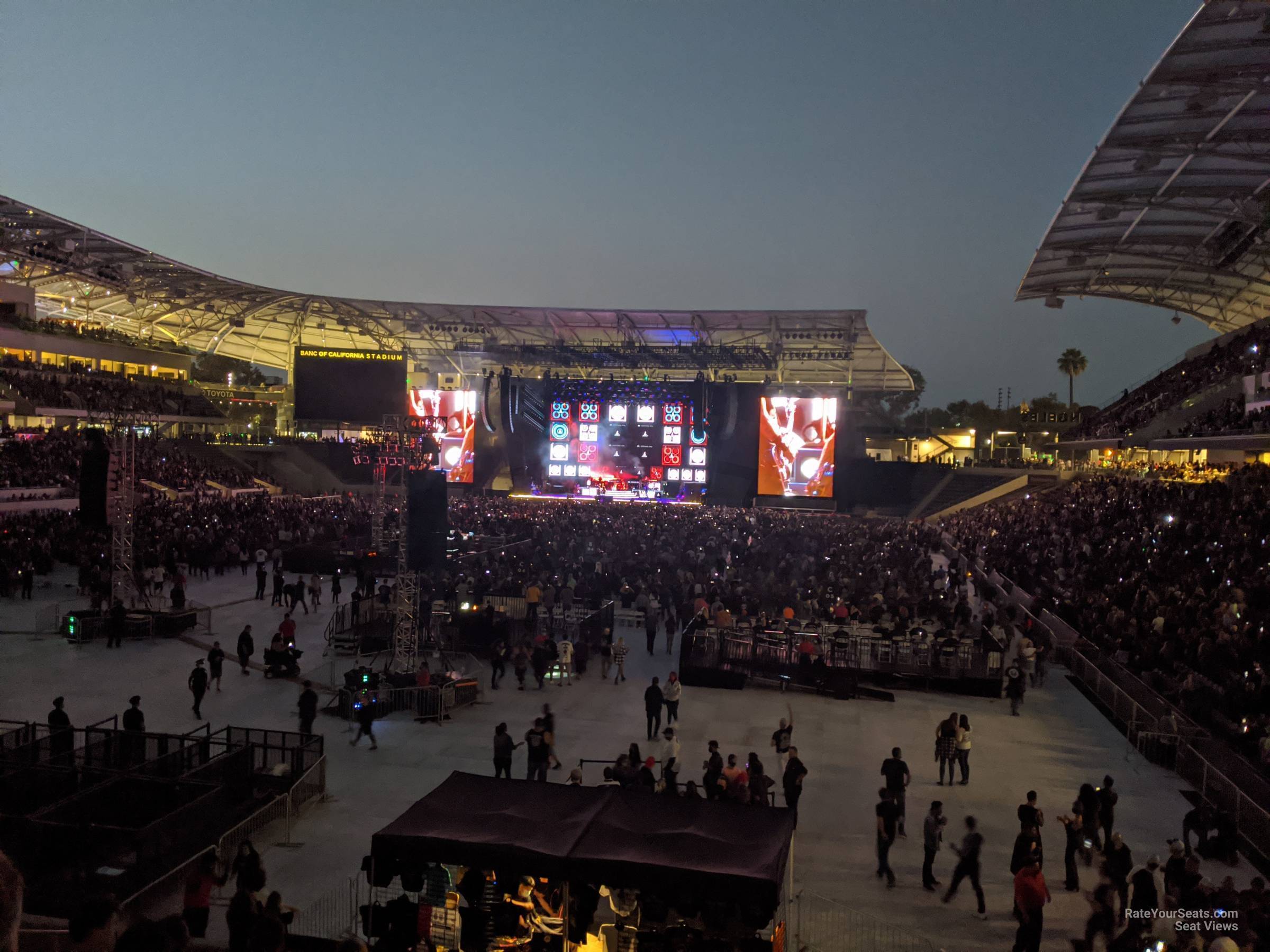 section 120 seat view  for concert - bmo stadium