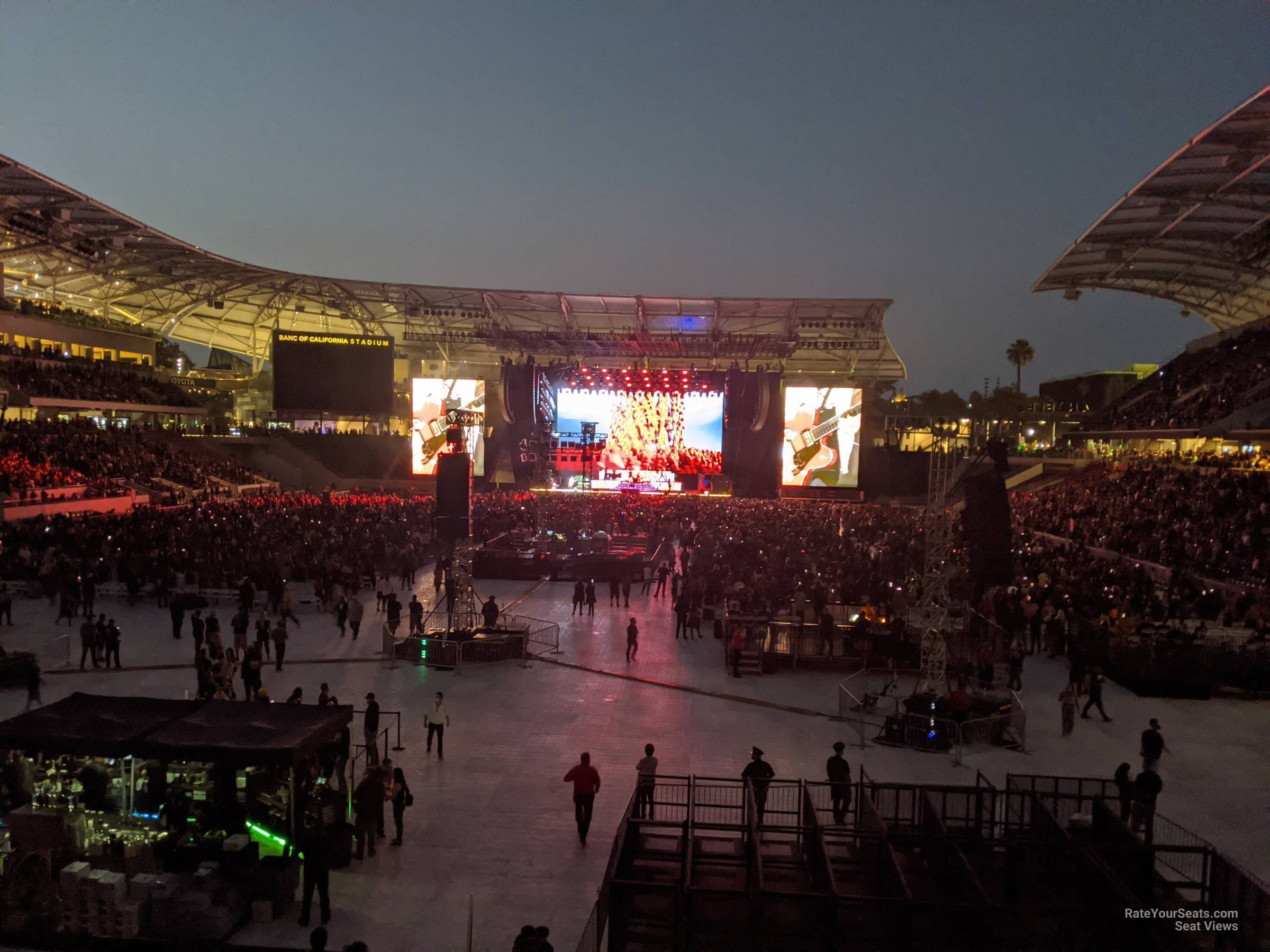 section 121 seat view  for concert - bmo stadium