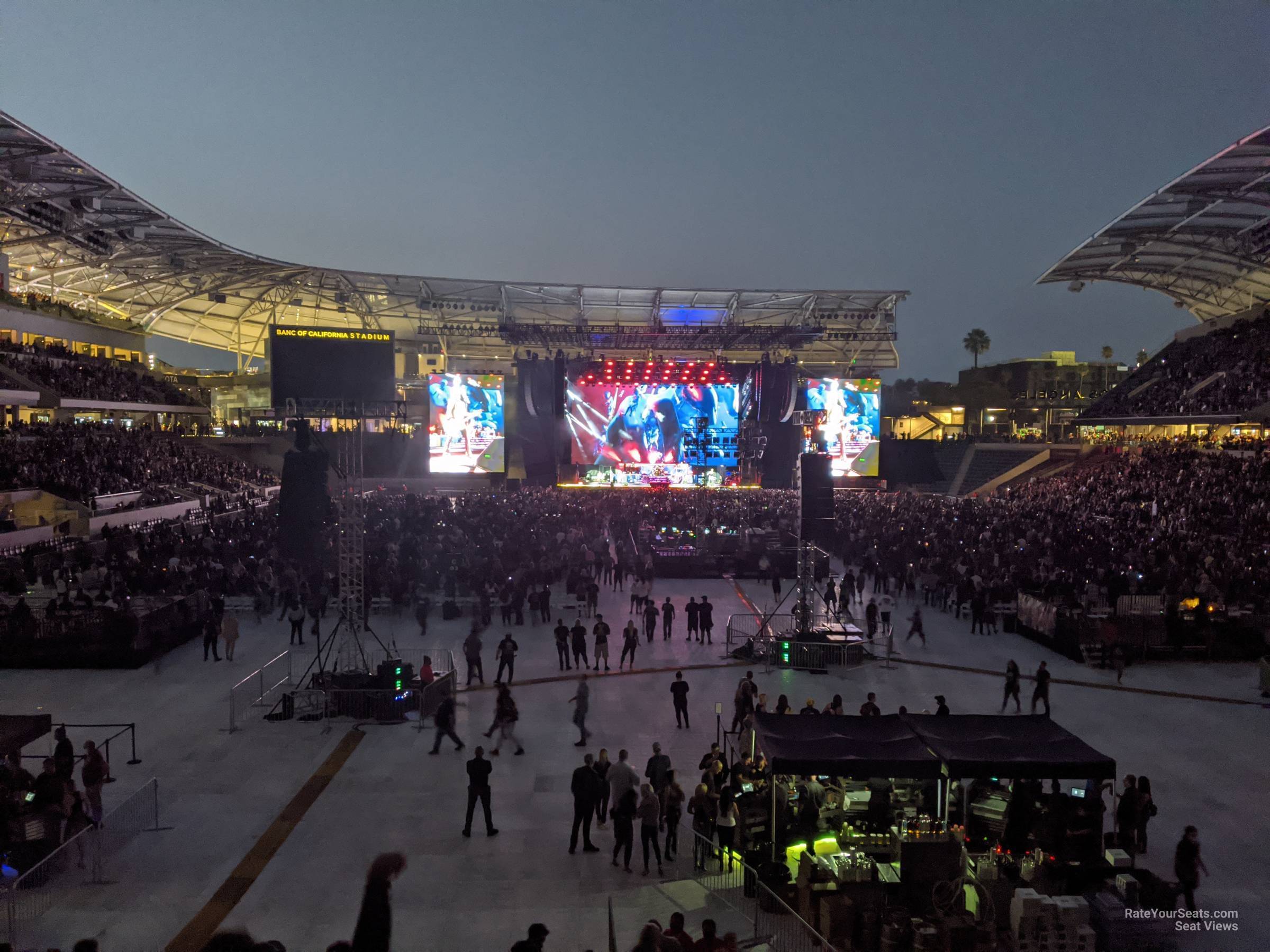 section 123 seat view  for concert - bmo stadium