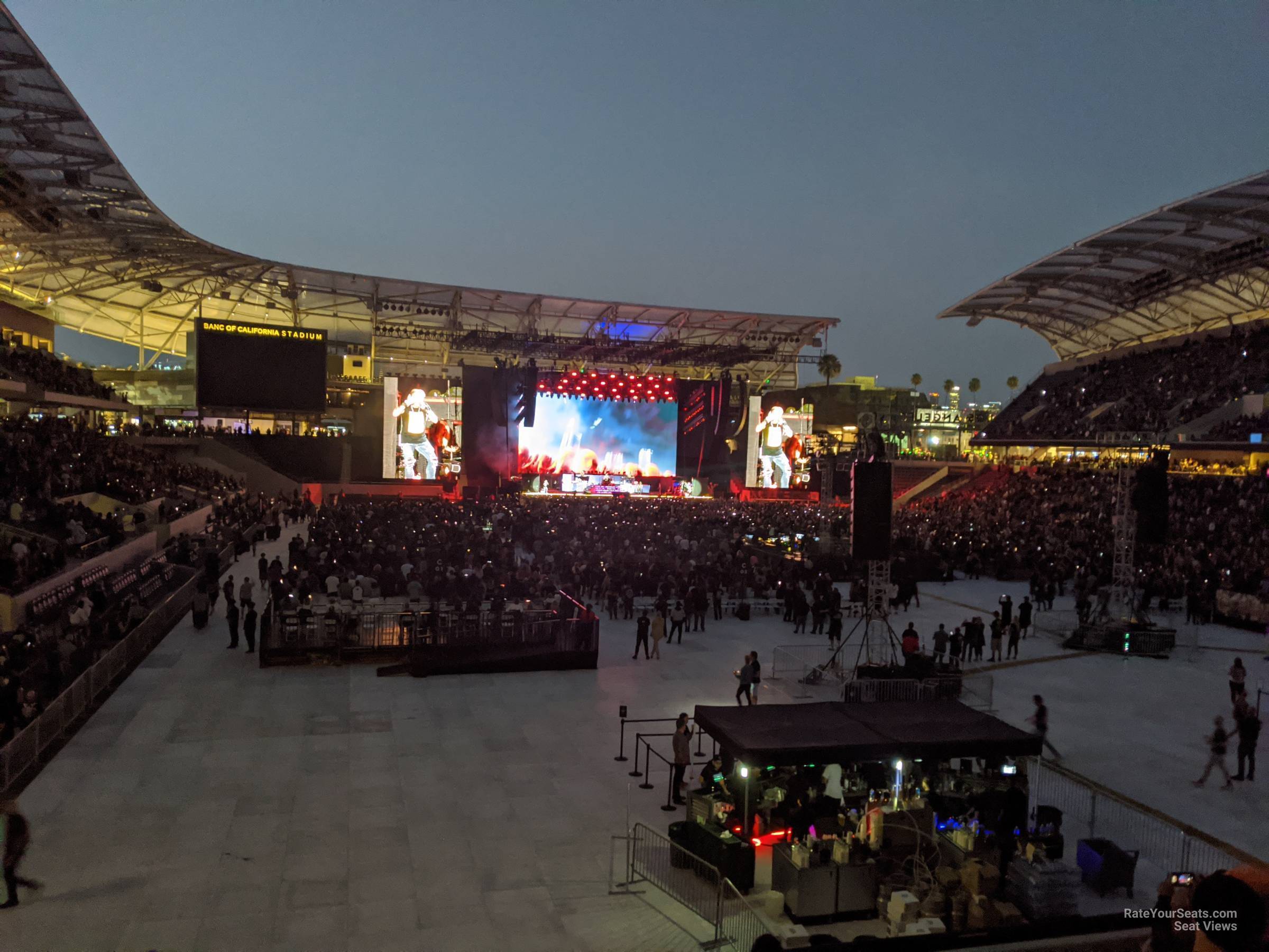 section 124 seat view  for concert - bmo stadium