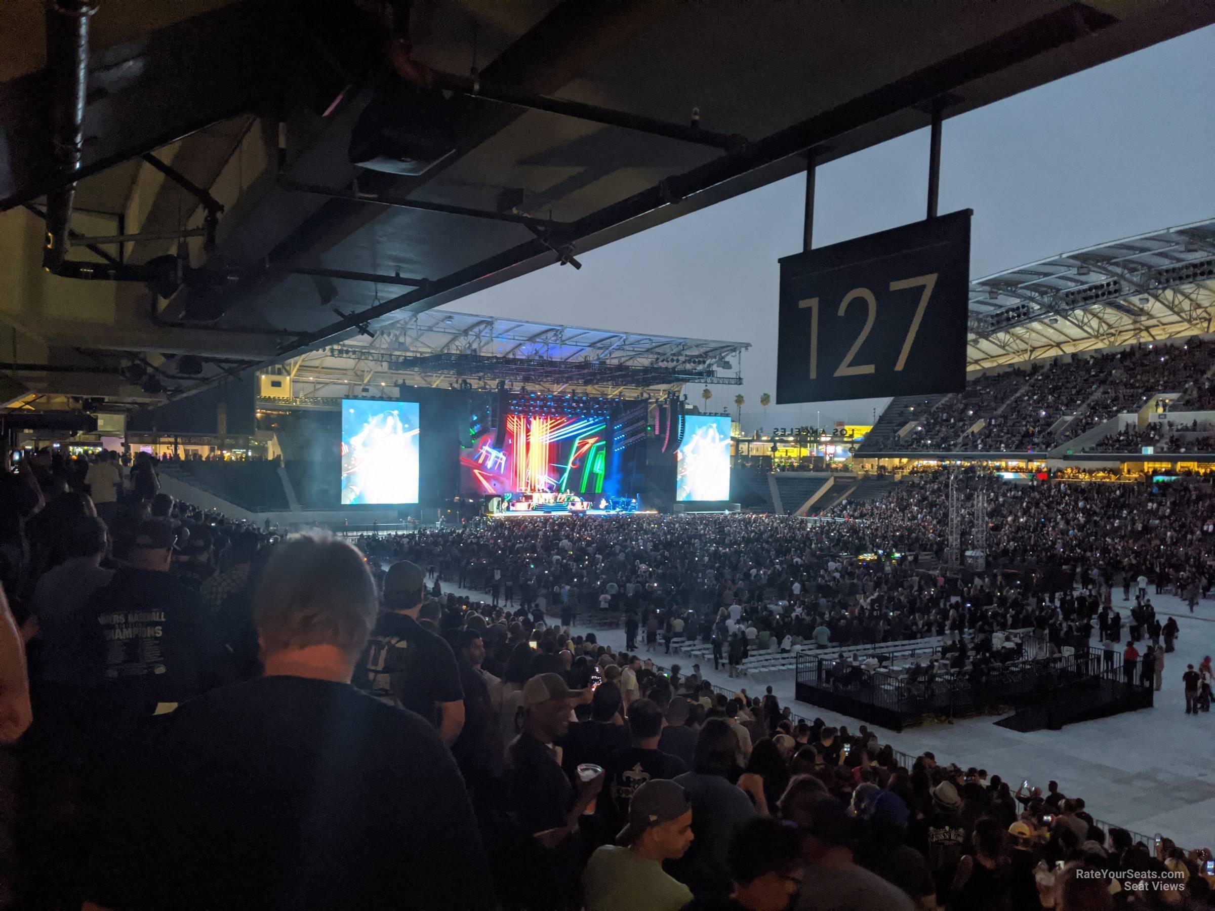 section 127 seat view  for concert - bmo stadium