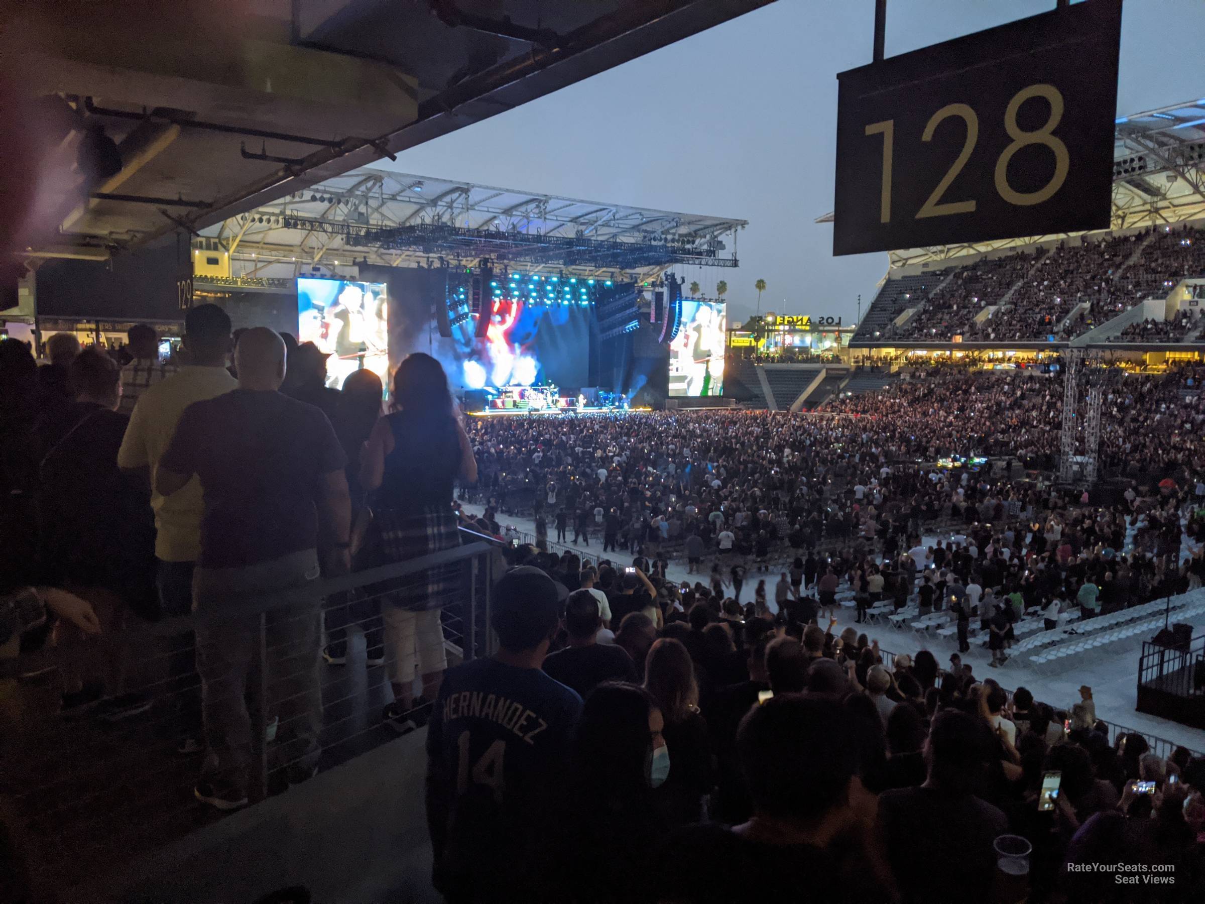 section 128 seat view  for concert - bmo stadium