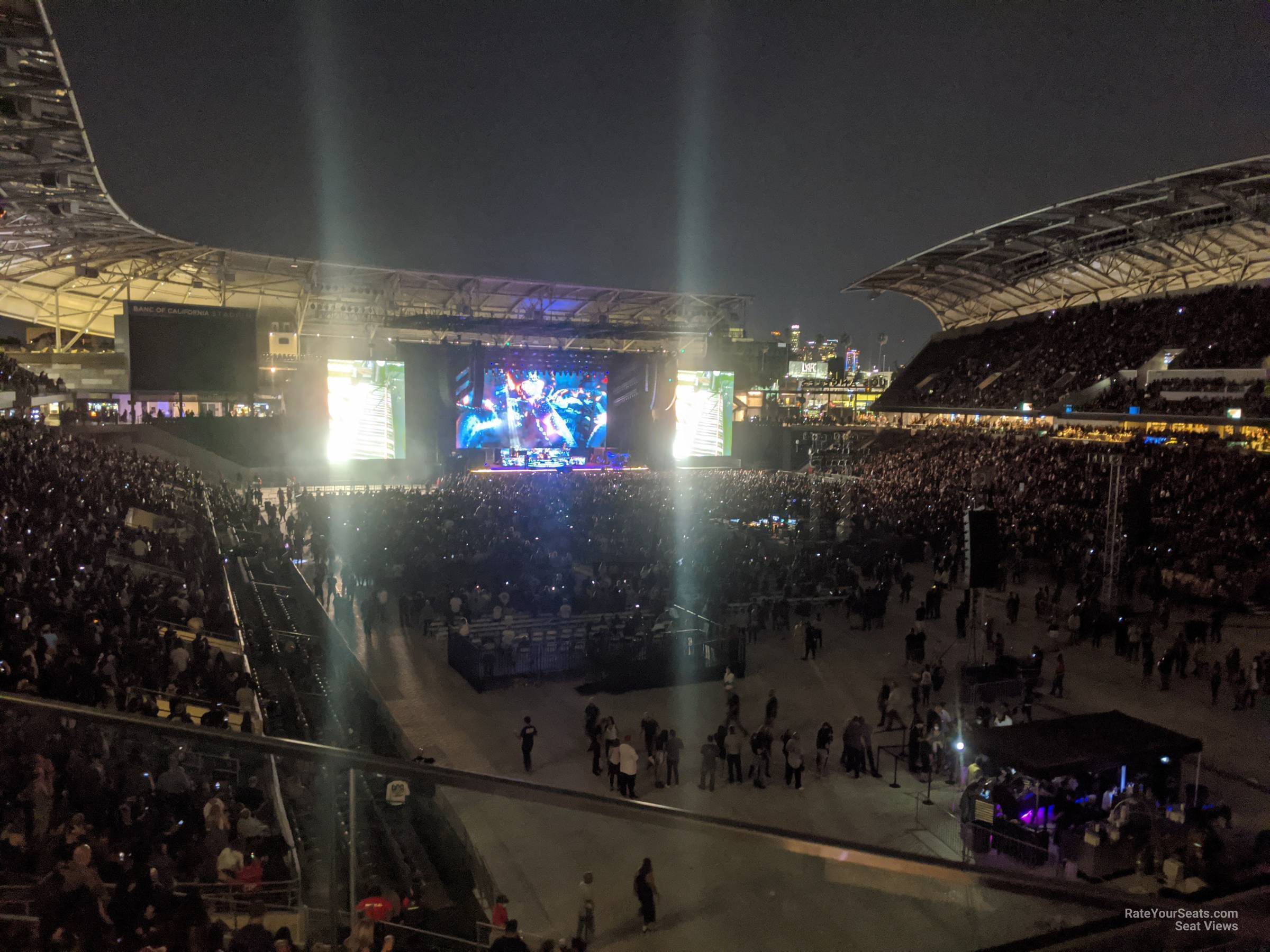 section 225, row b seat view  for concert - bmo stadium