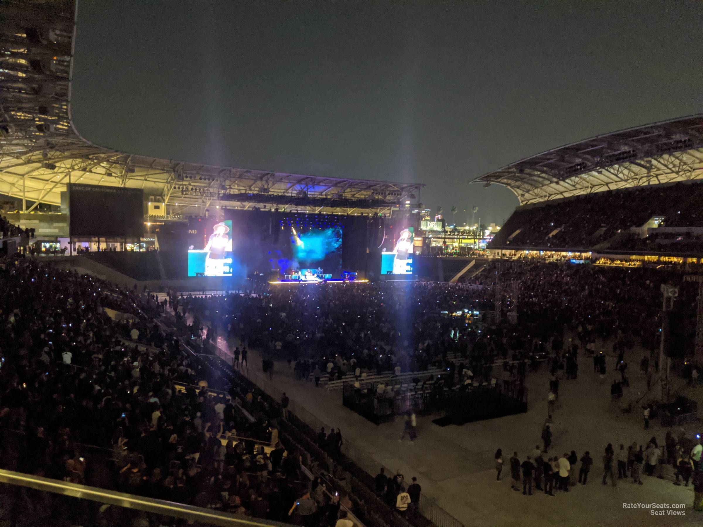 section 226, row b seat view  for concert - bmo stadium