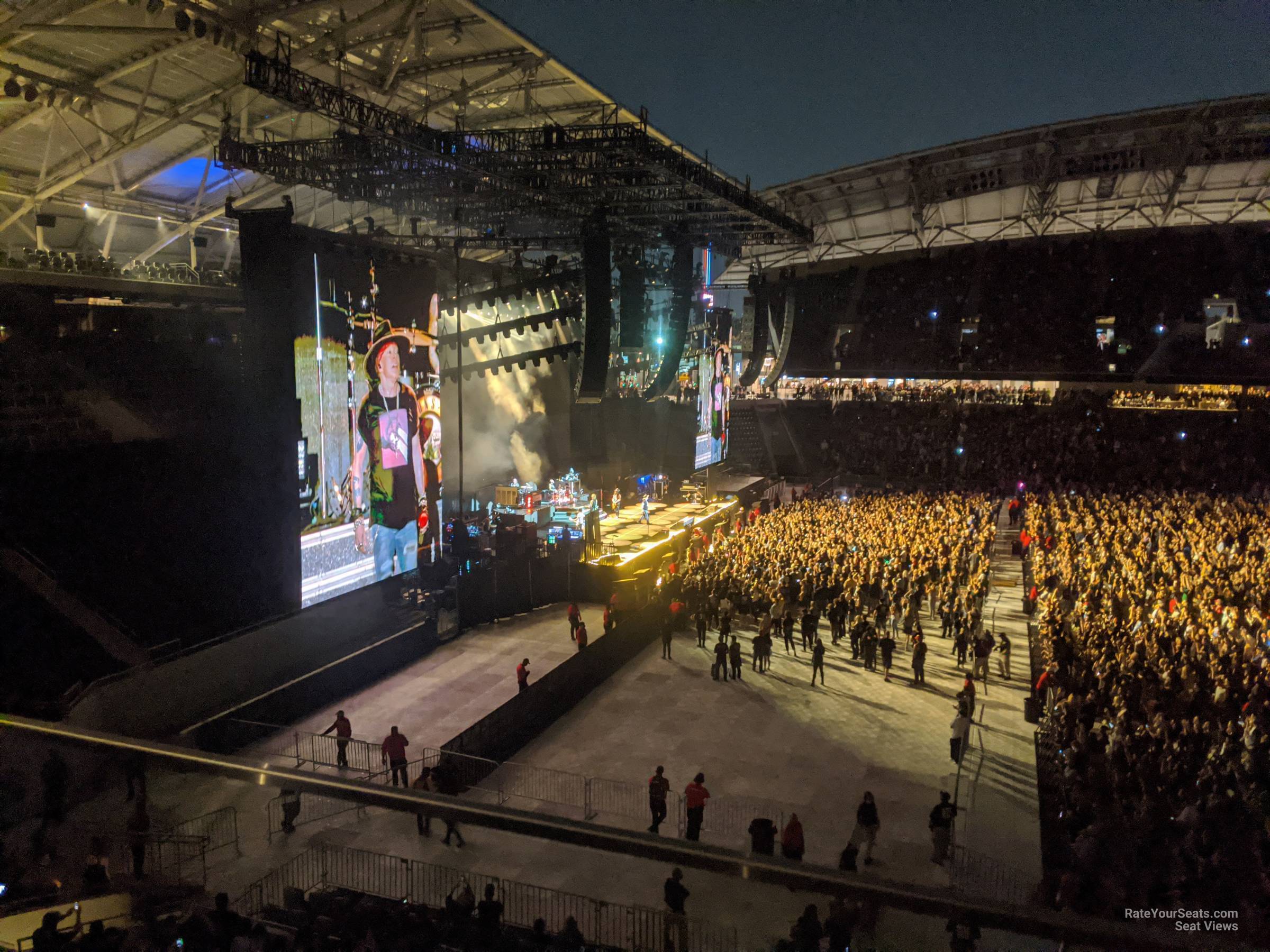 section 234, row b seat view  for concert - bmo stadium