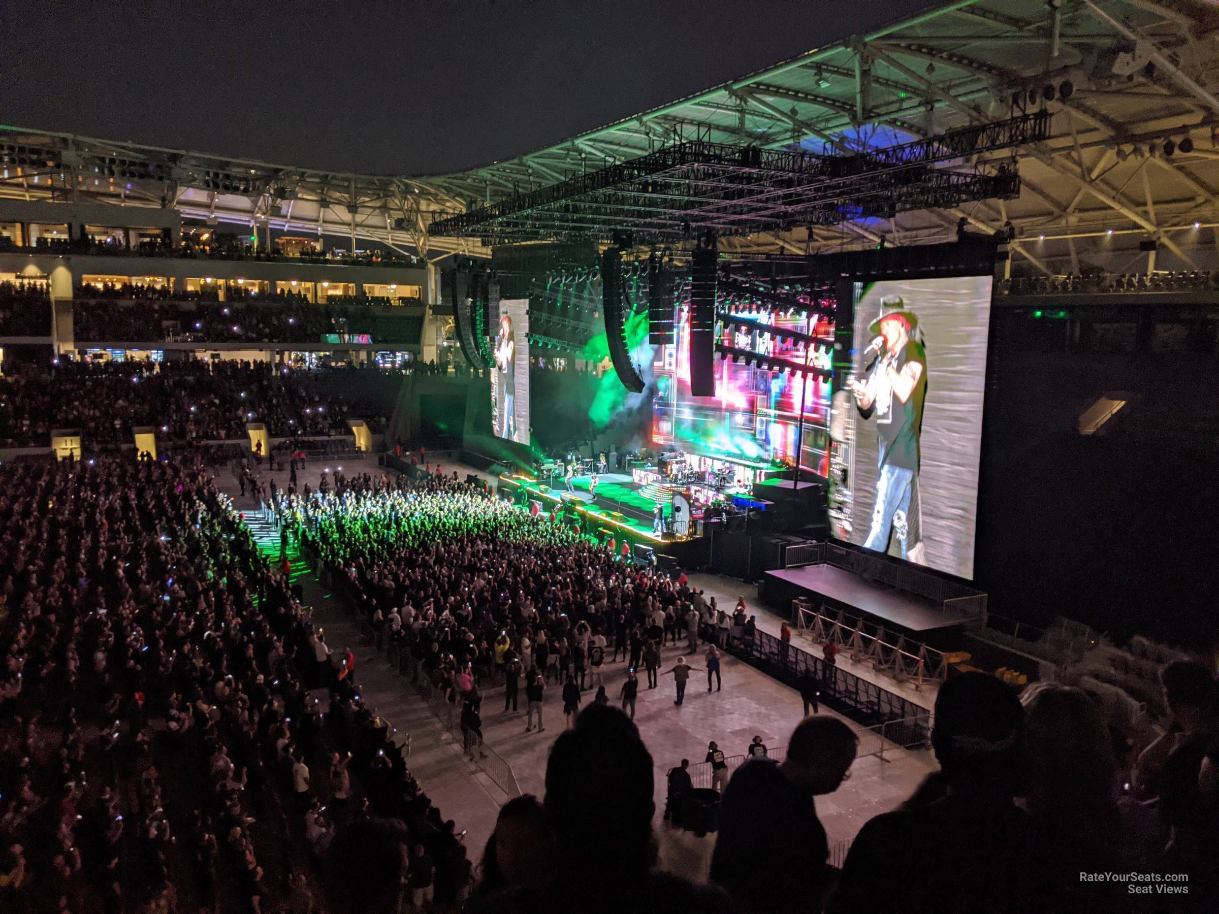 mezzanine 1 seat view  for concert - bmo stadium