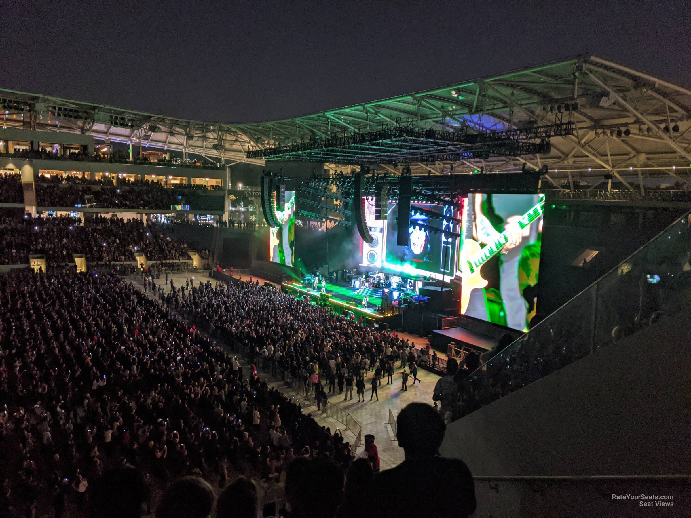 mezzanine 2 seat view  for concert - bmo stadium