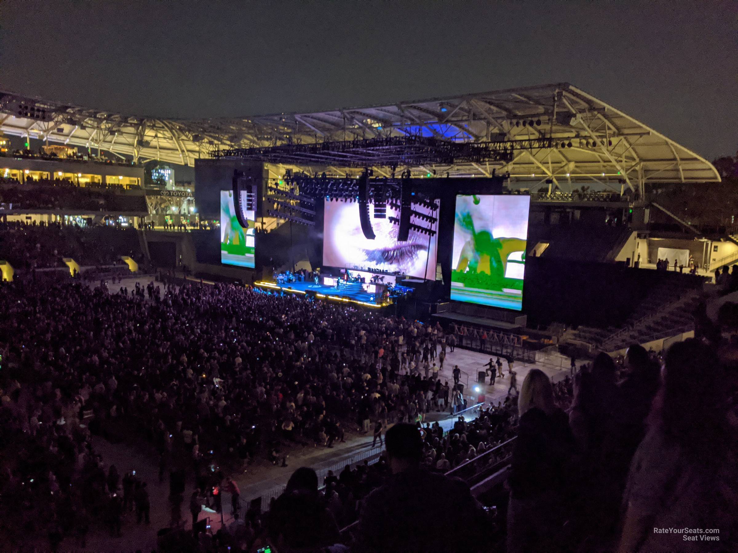 mezzanine 3 seat view  for concert - bmo stadium