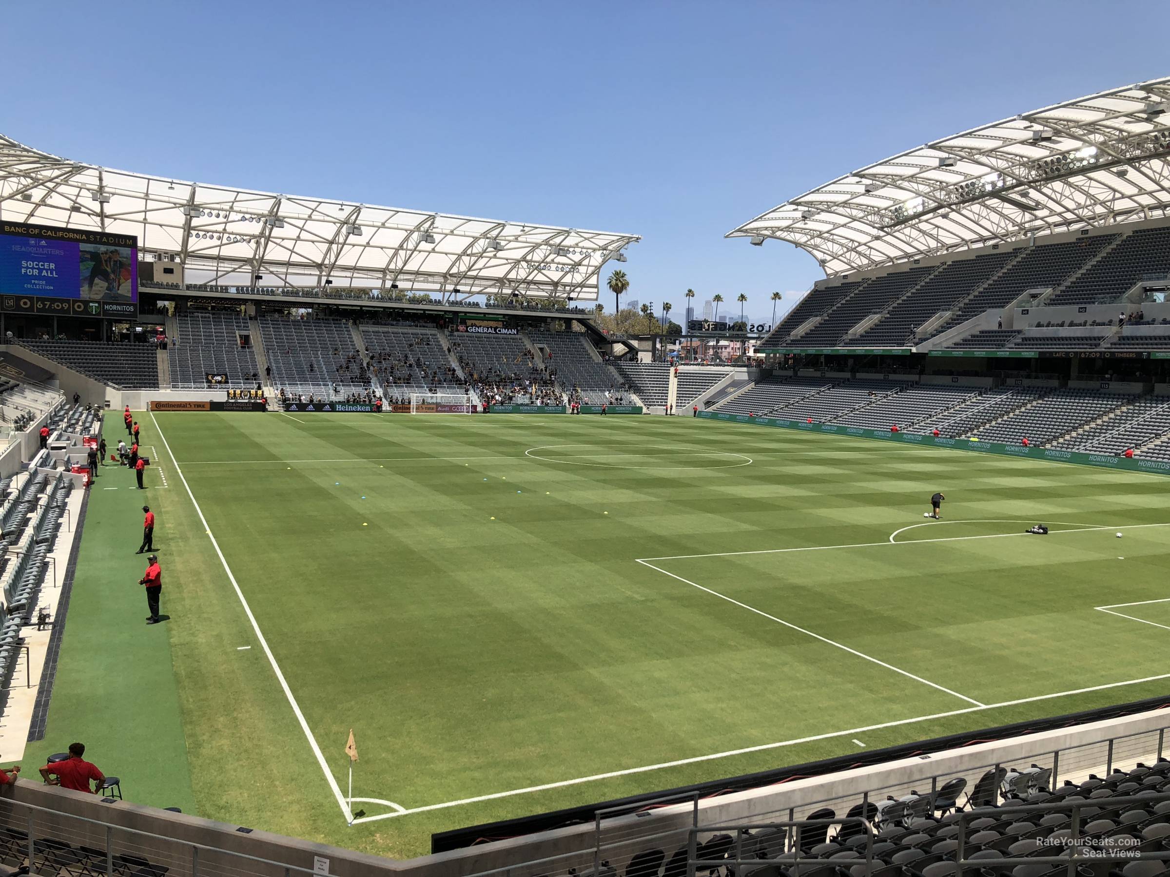 section 125, row q seat view  for soccer - bmo stadium