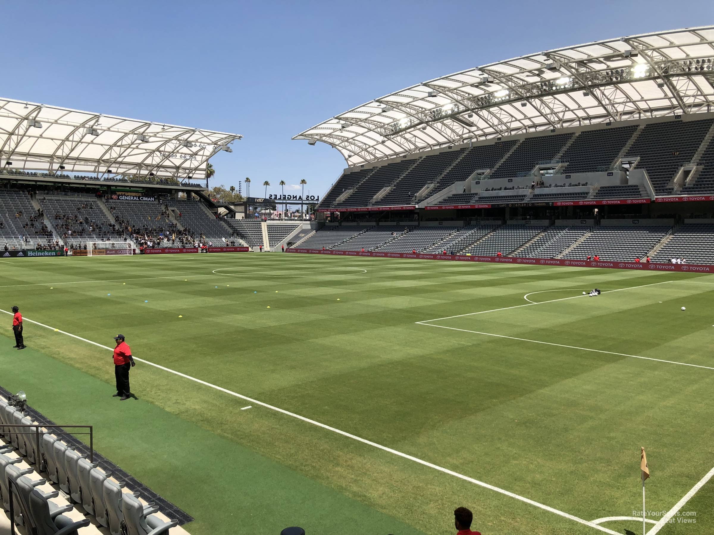 section 126, row f seat view  for soccer - bmo stadium