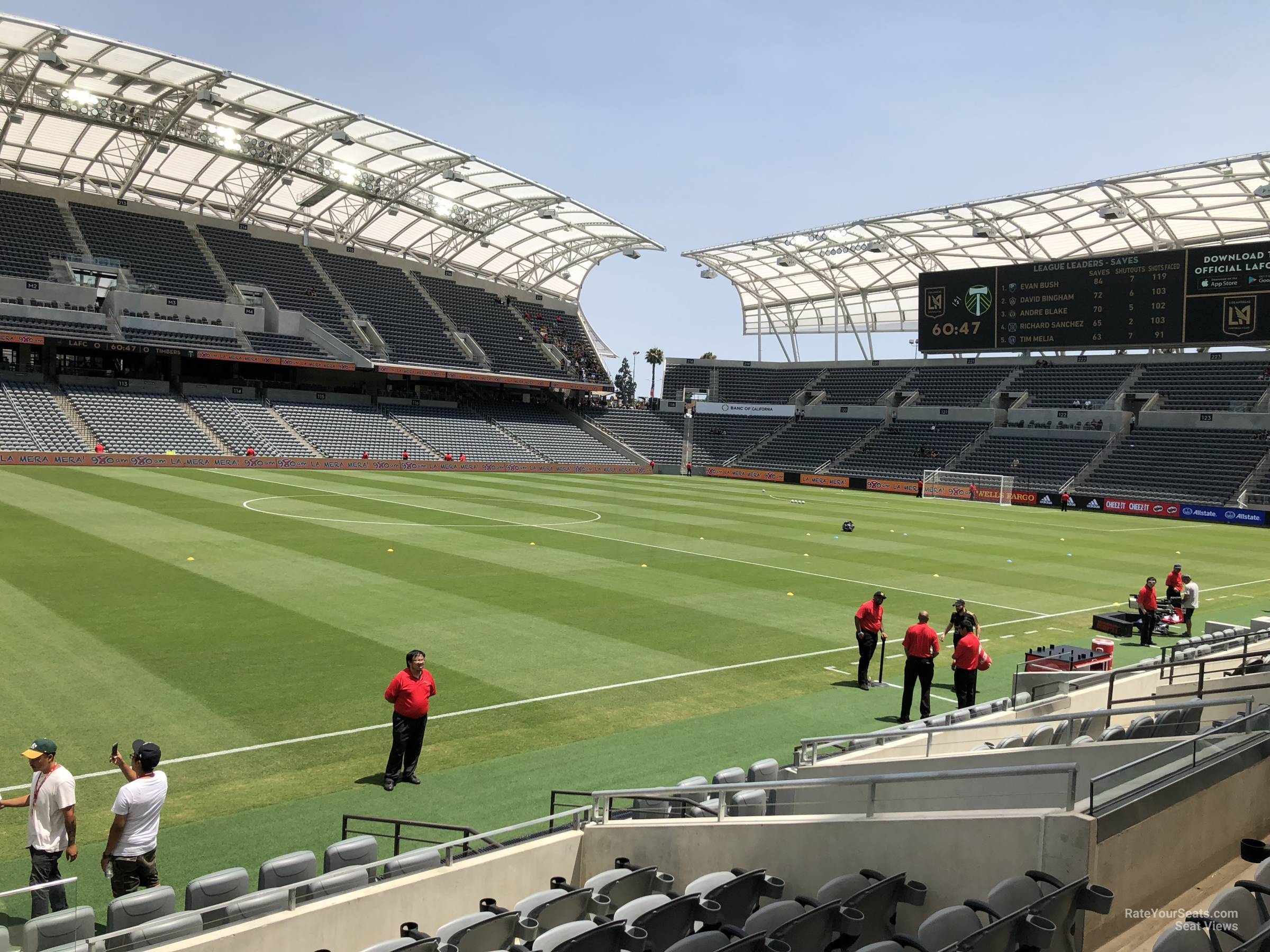 section 133, row f seat view  for soccer - bmo stadium