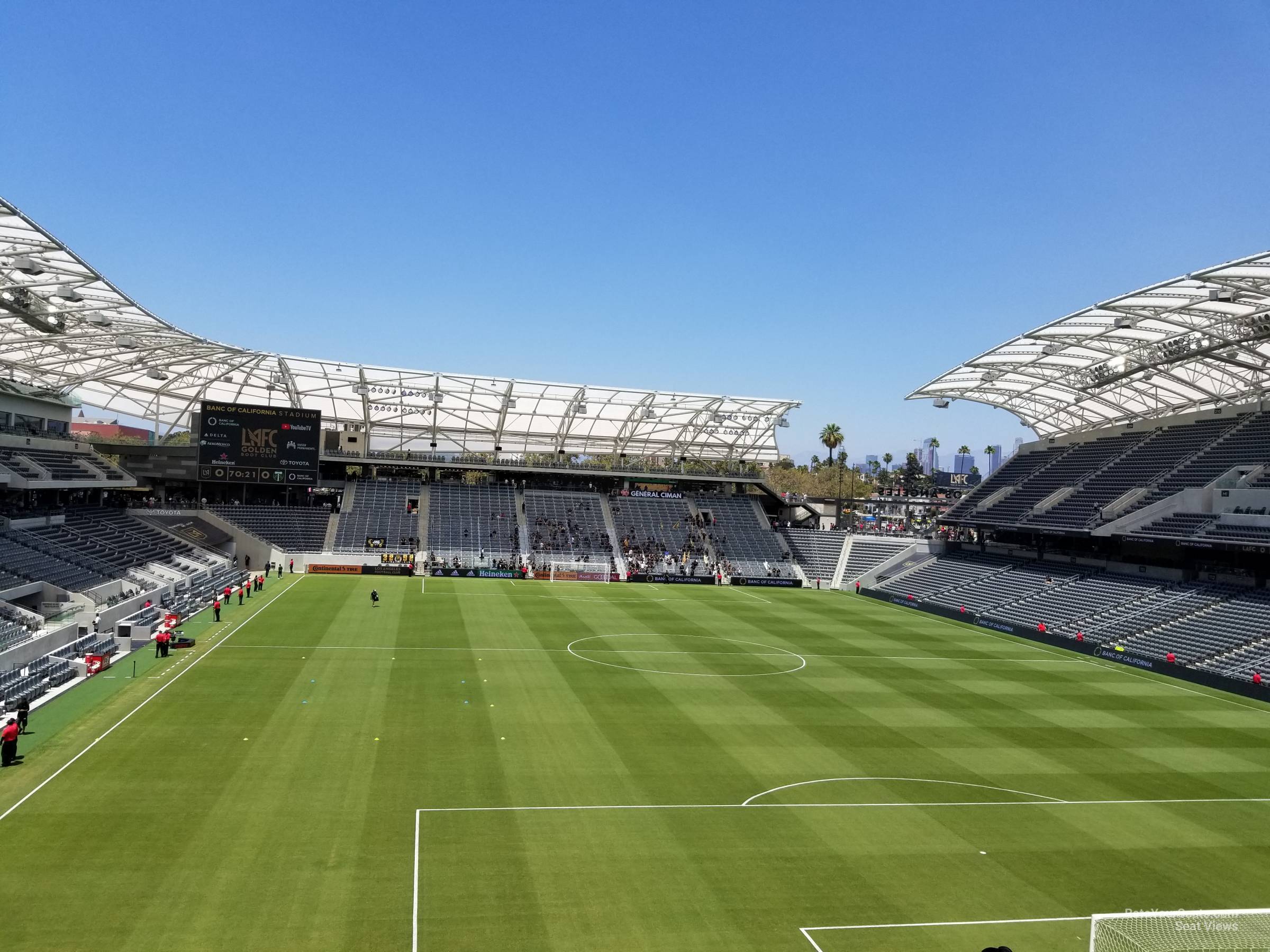 section 224, row f seat view  for soccer - bmo stadium