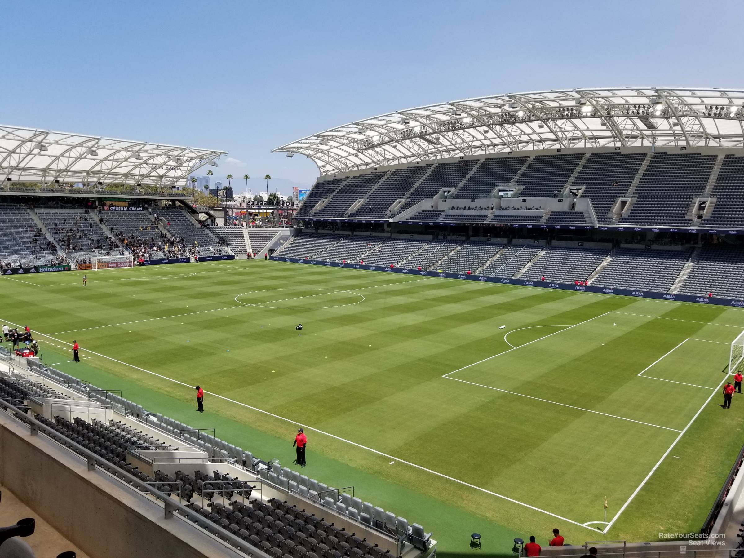 section 227, row c seat view  for soccer - bmo stadium