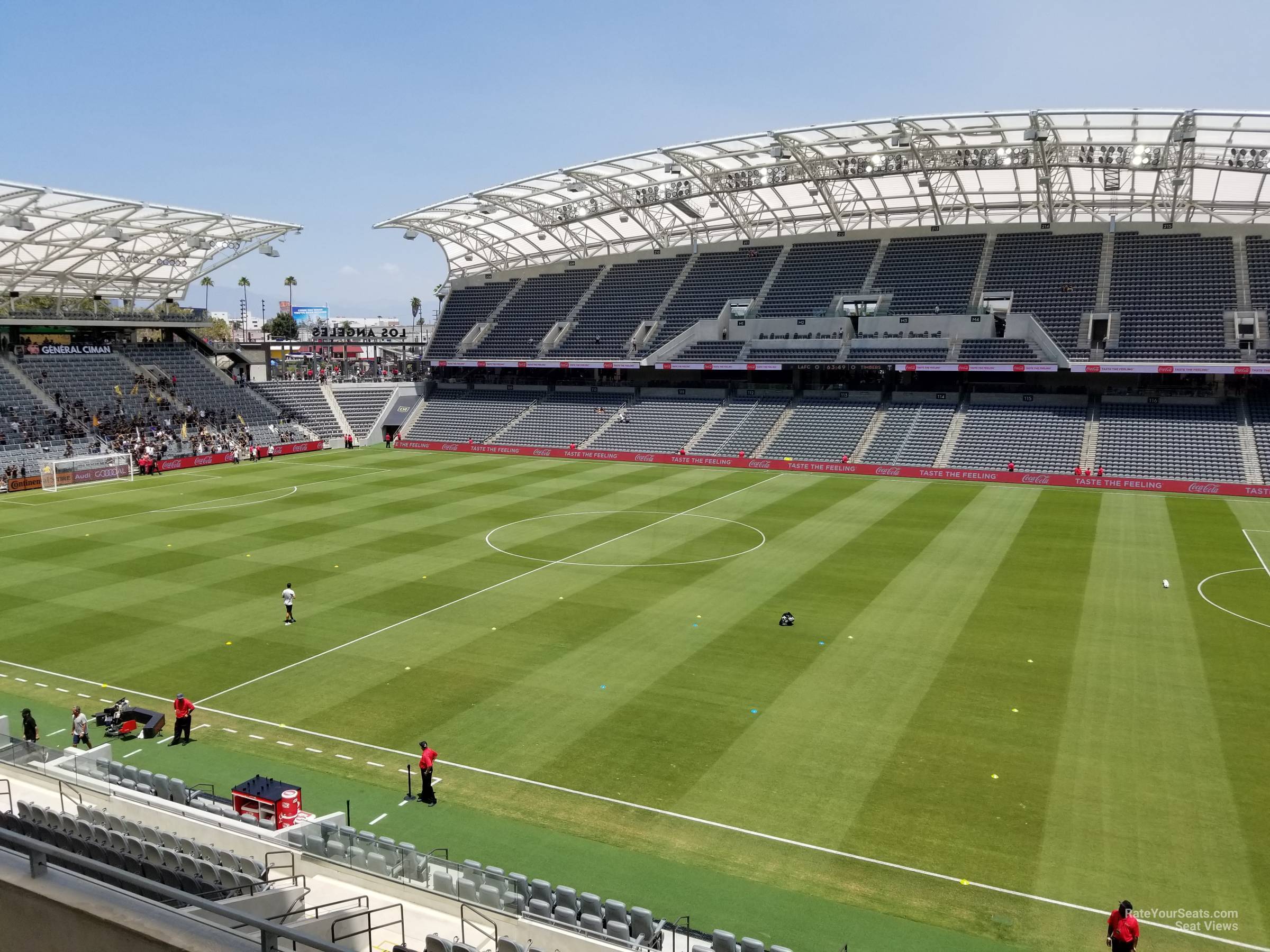 section 229, row c seat view  for soccer - bmo stadium