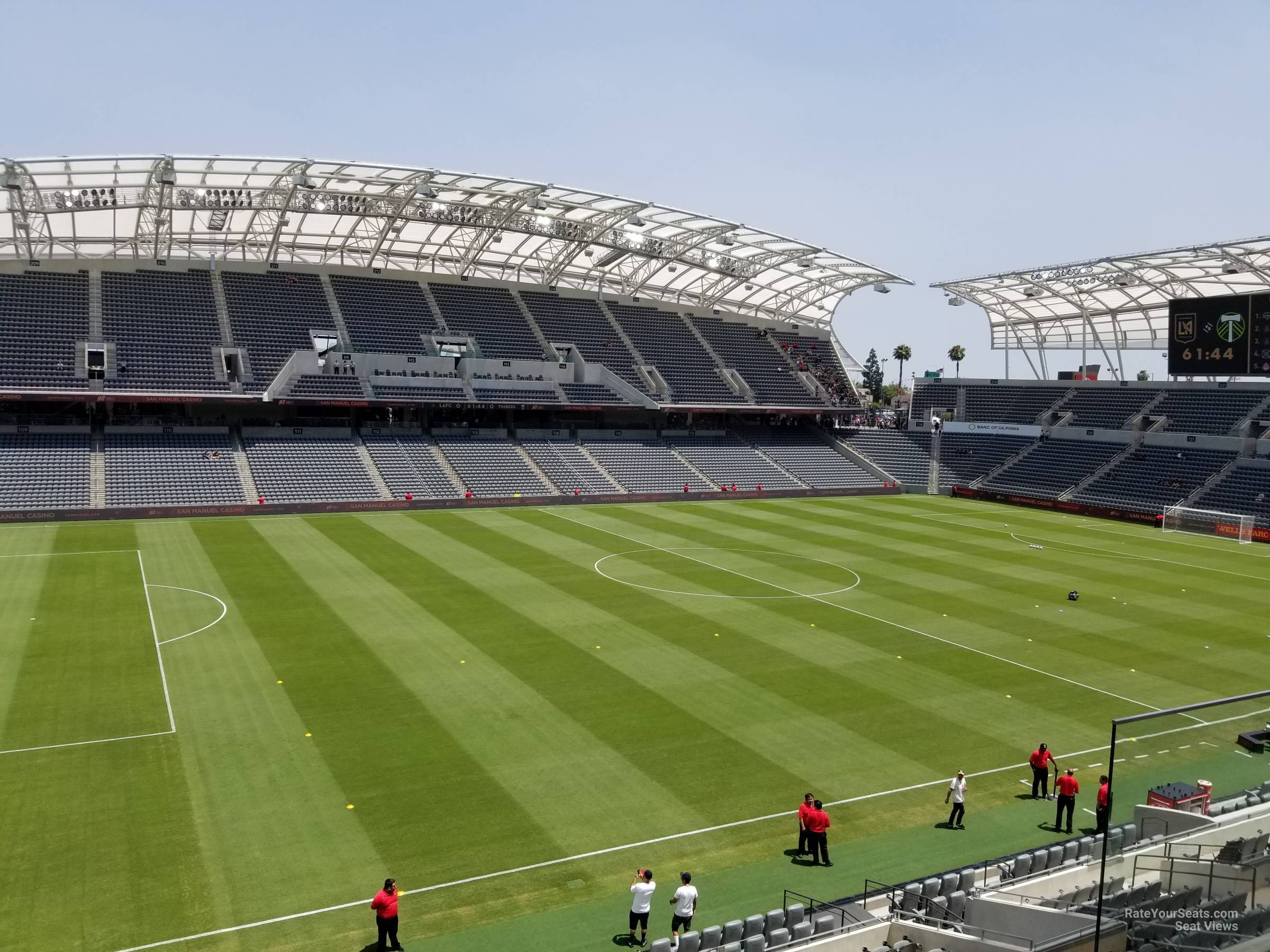 section 234, row c seat view  for soccer - bmo stadium