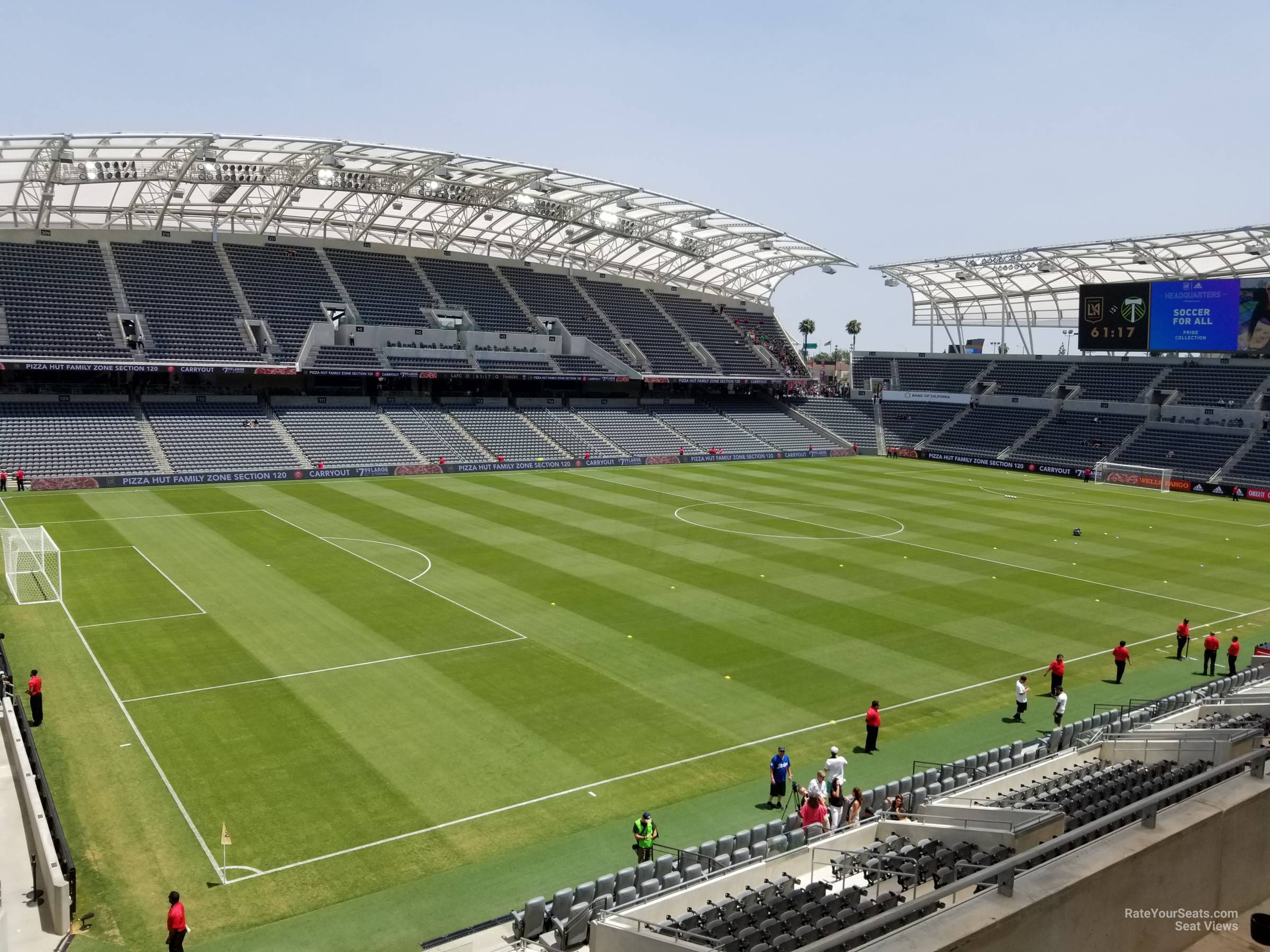 section 235, row c seat view  for soccer - bmo stadium