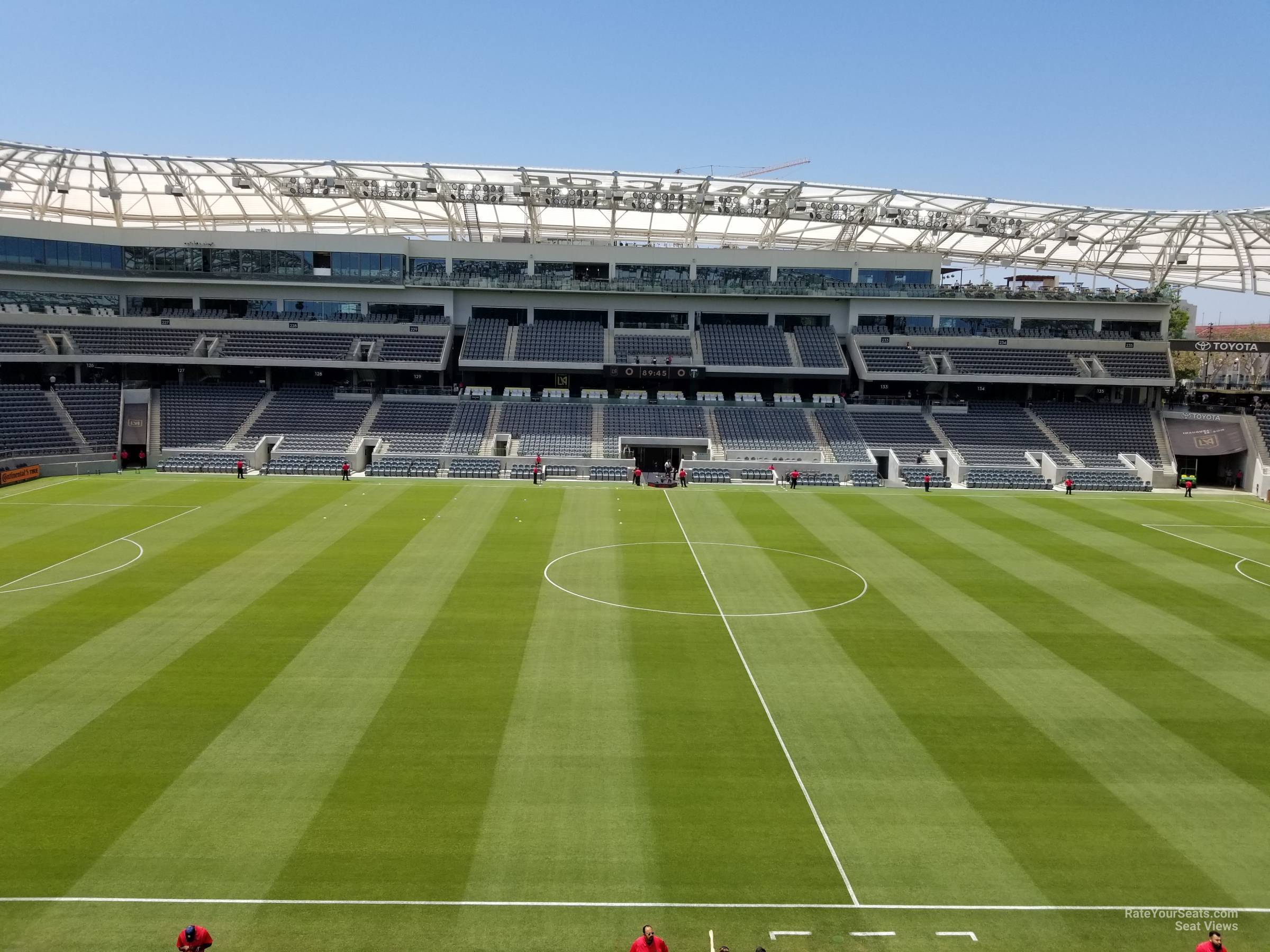 mezzanine 3, row c seat view  for soccer - bmo stadium