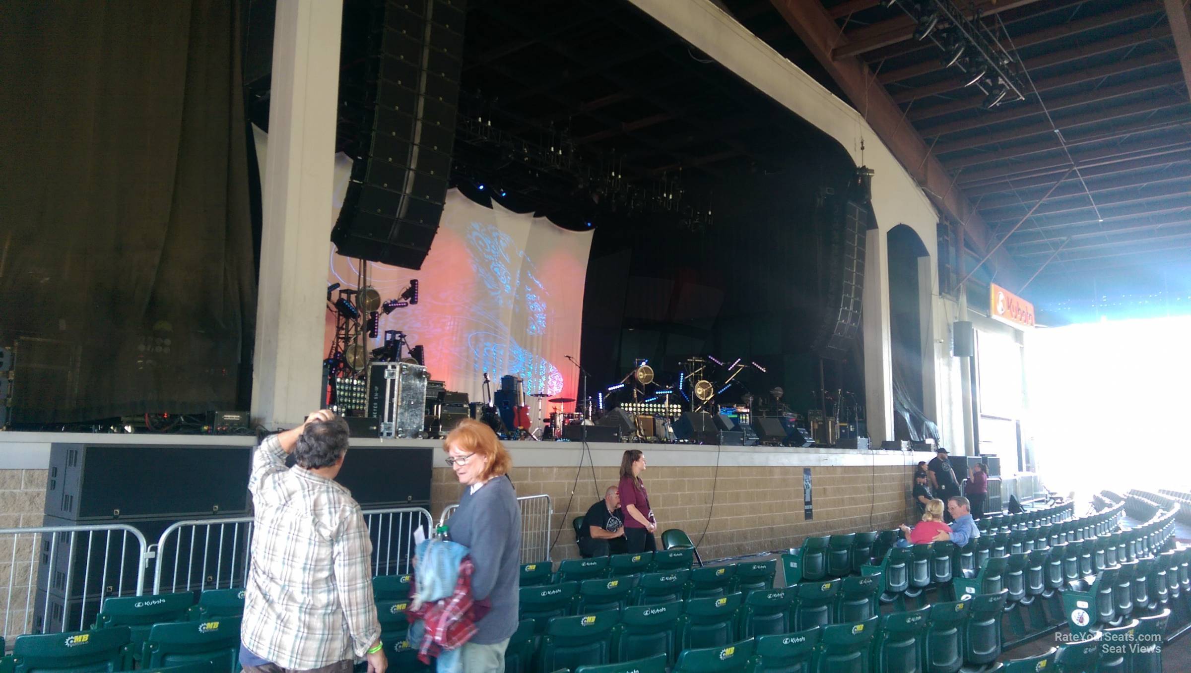 section 1a, row 8 seat view  - bank of new hampshire pavilion