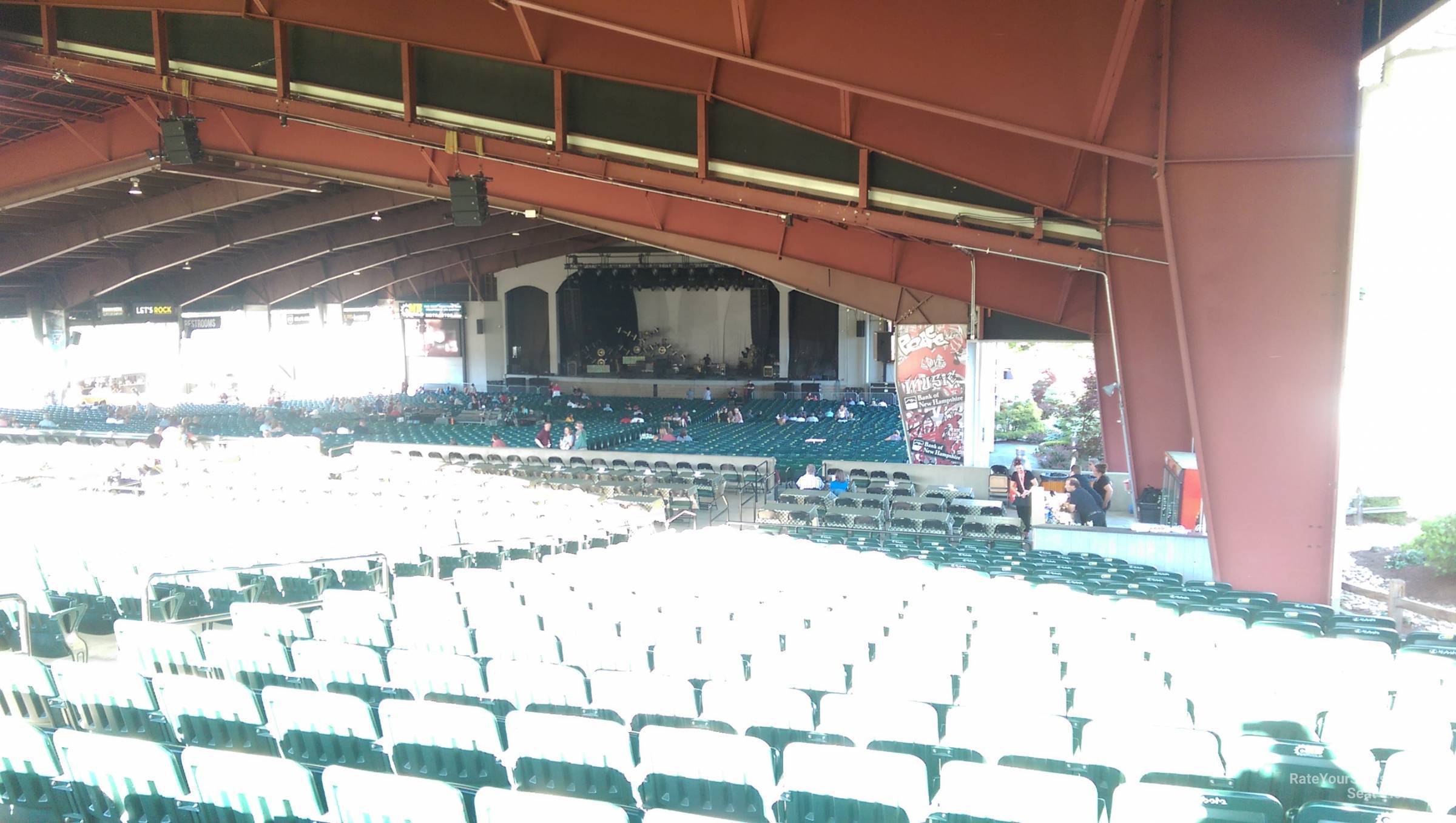 section 3e, row 20 seat view  - bank of new hampshire pavilion