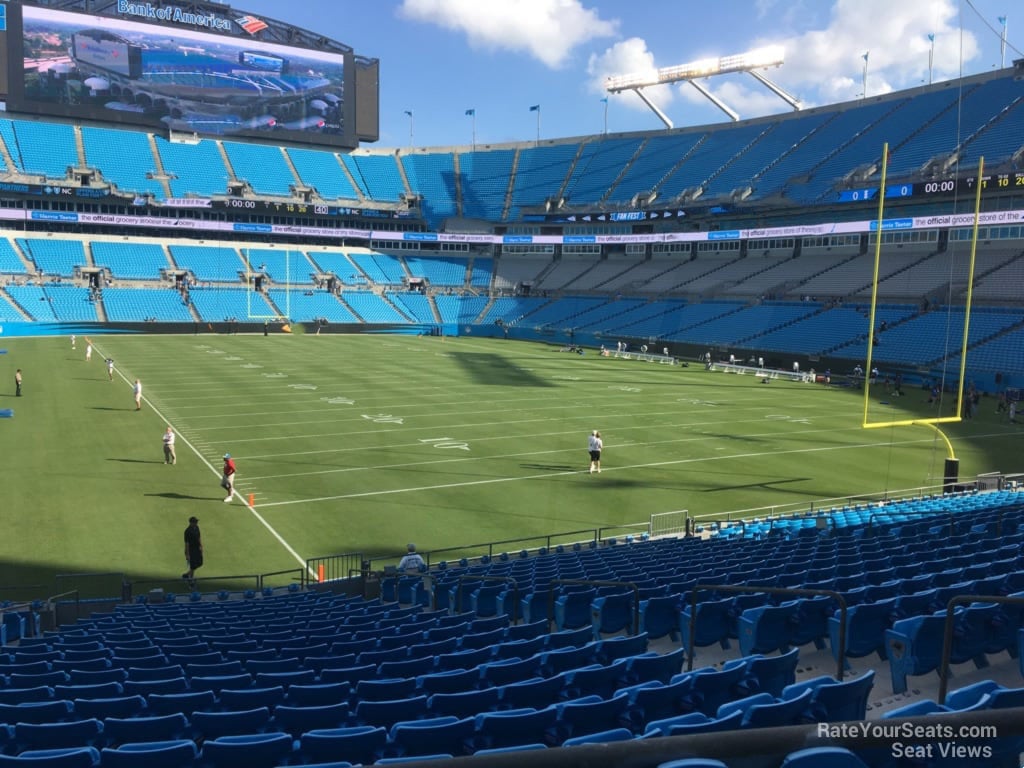 Section 104 at Bank of America Stadium 