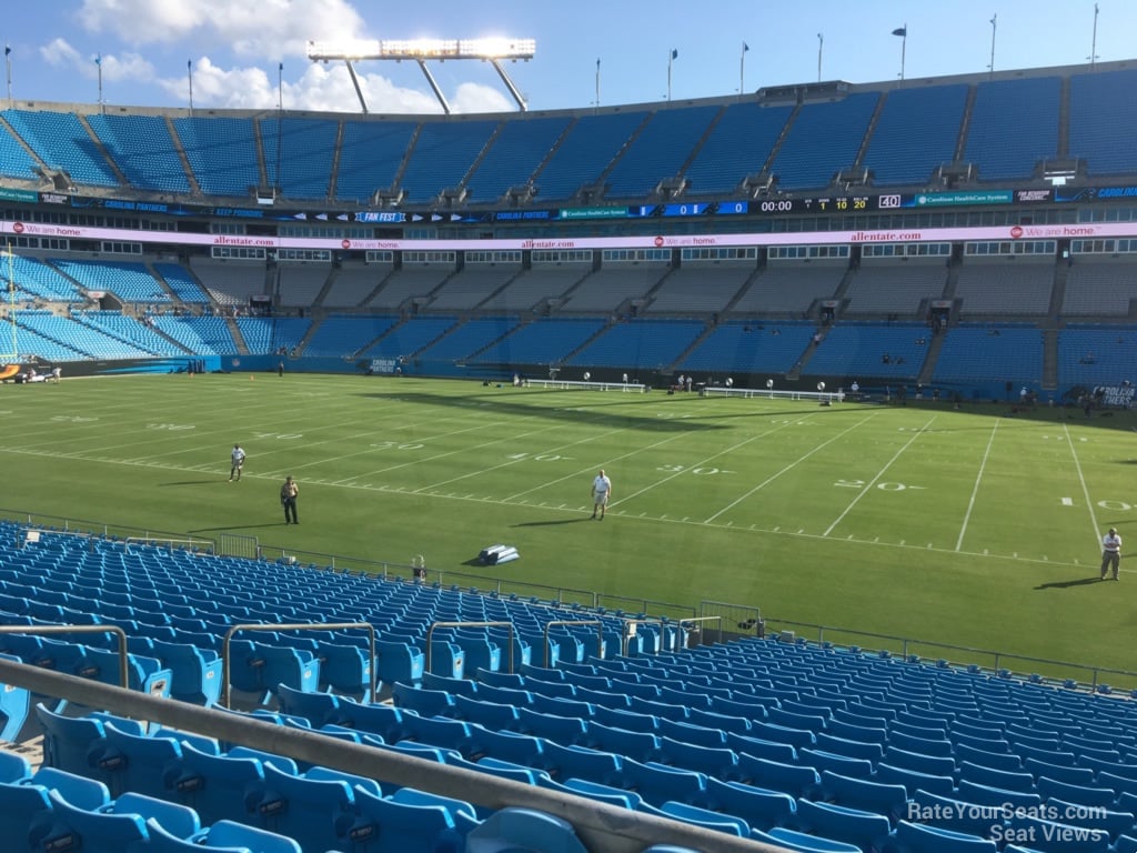section 109, row wc seat view  for football - bank of america stadium