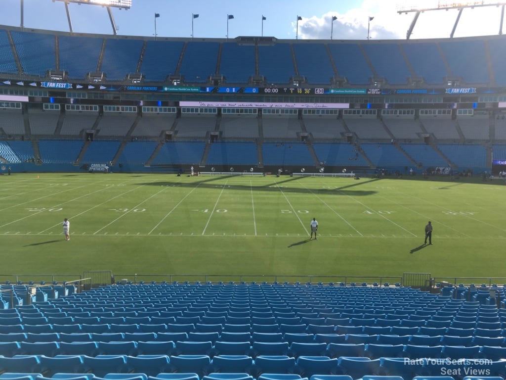 section 112, row wc seat view  for football - bank of america stadium