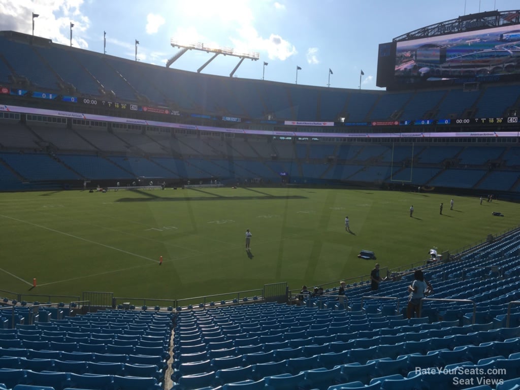 section 117, row wc seat view  for football - bank of america stadium