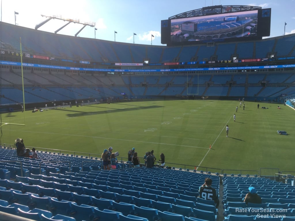 section 119, row wc seat view  for football - bank of america stadium
