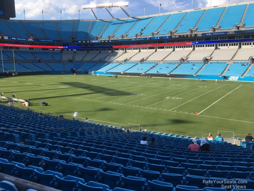 section 127, row wc seat view  for football - bank of america stadium