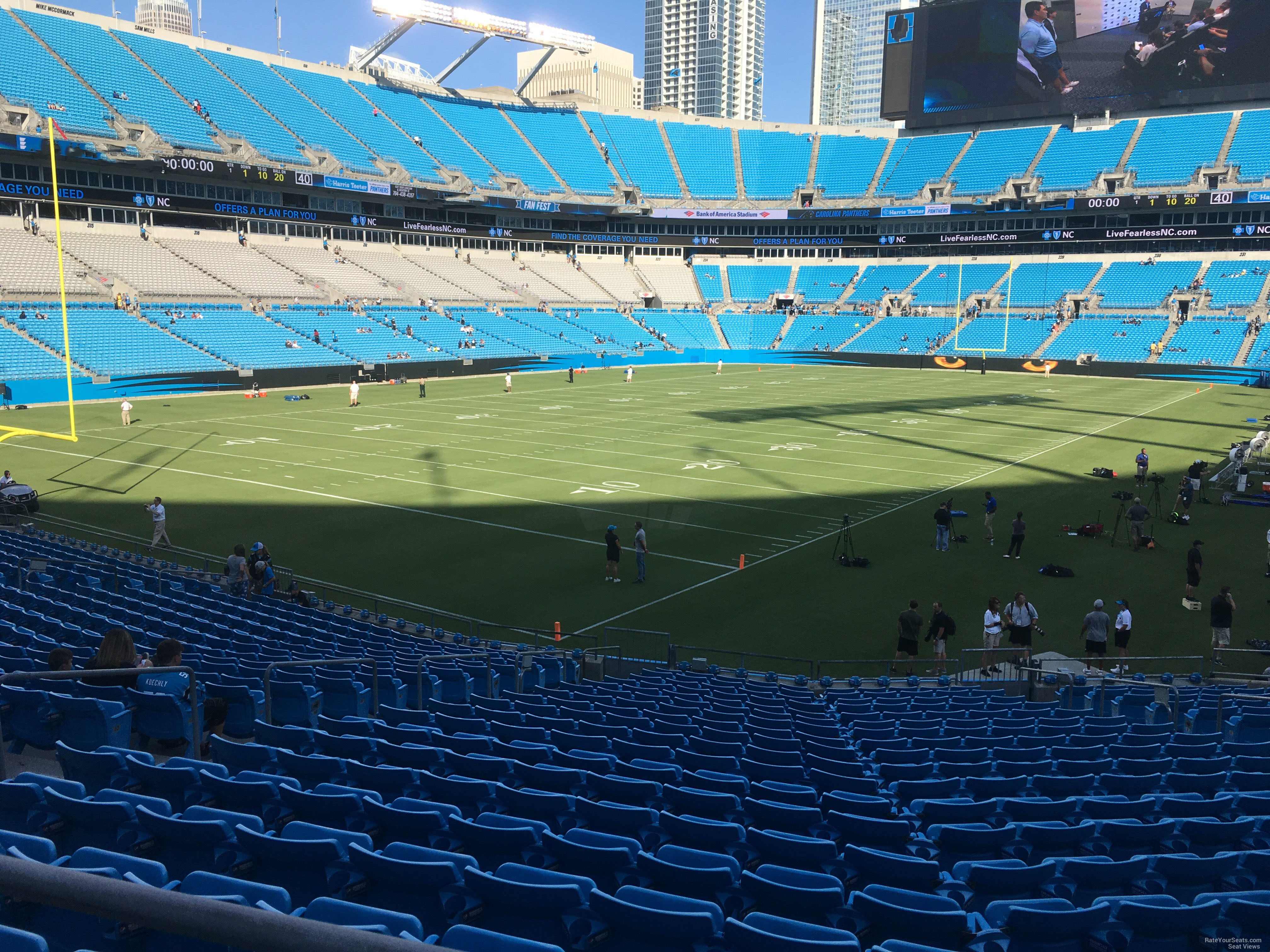 Bank Of America Stadium Seating Chart Rows Matttroy