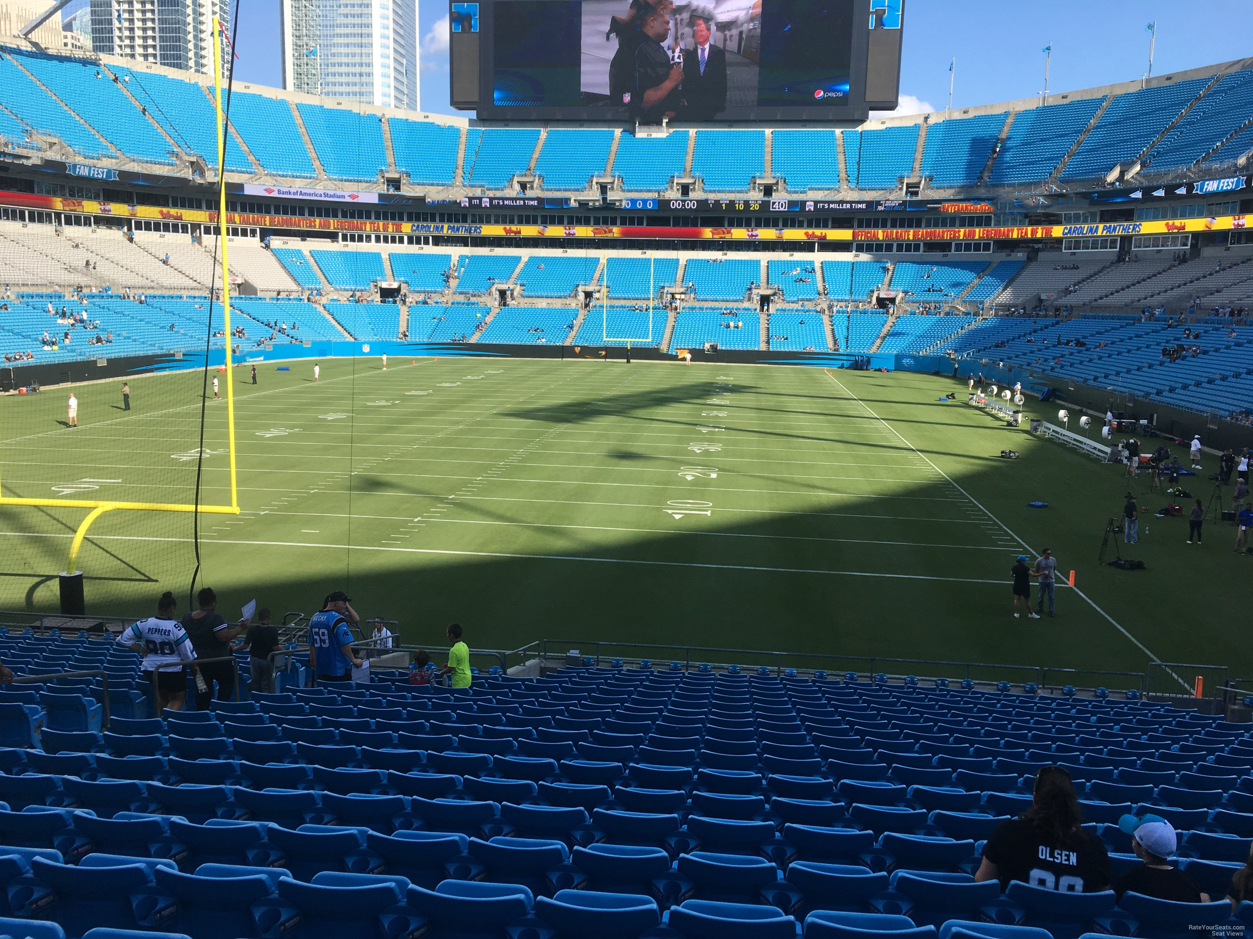 section 138, row wc seat view  for football - bank of america stadium