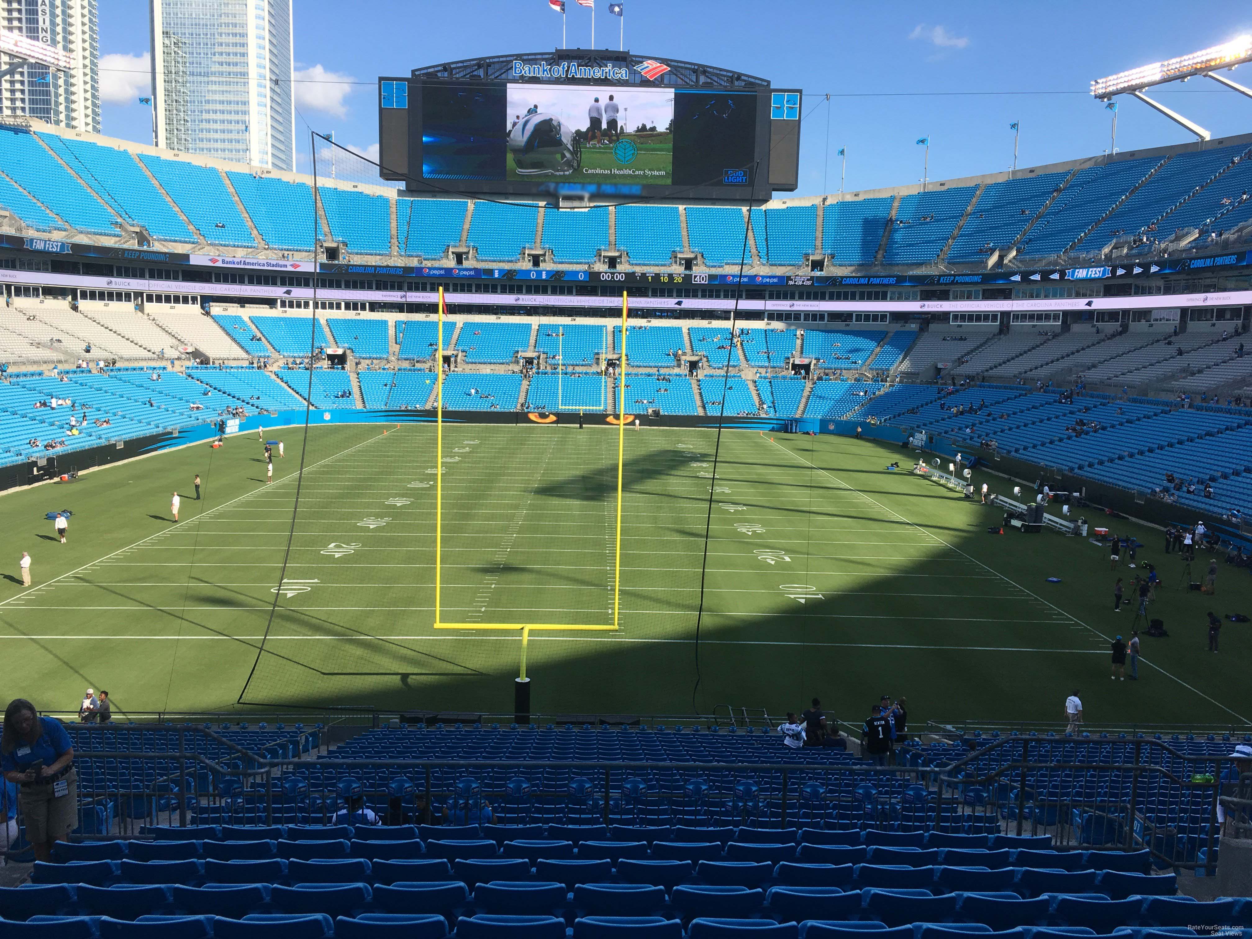 section 139, row wc seat view  for football - bank of america stadium