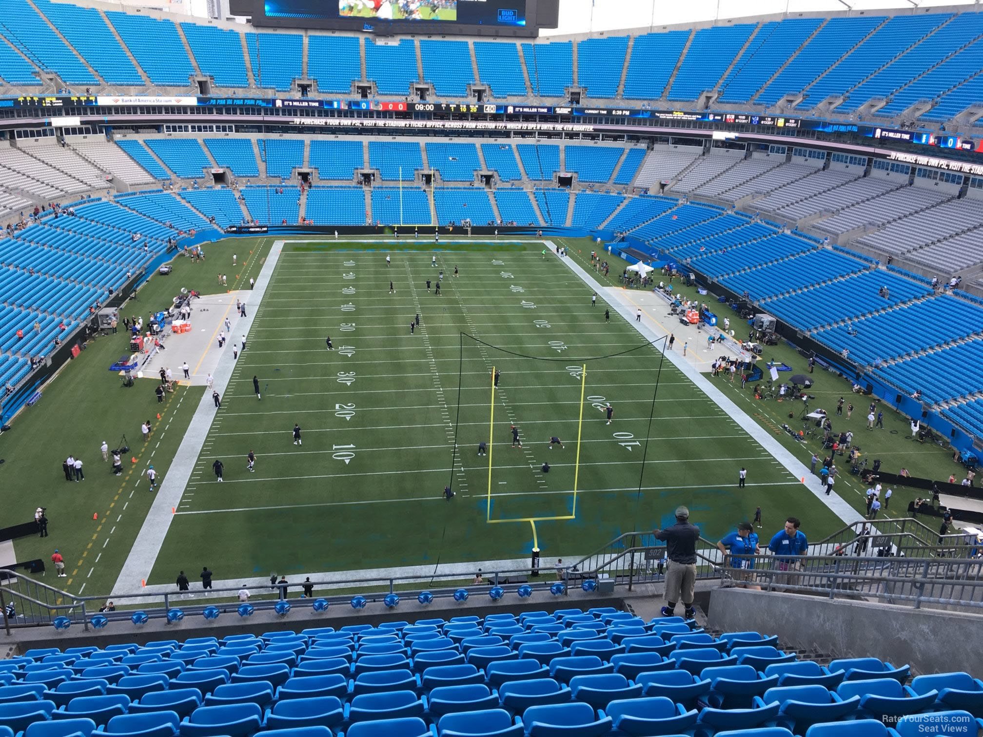 Bank of America Stadium, Charlotte NC - Seating Chart View