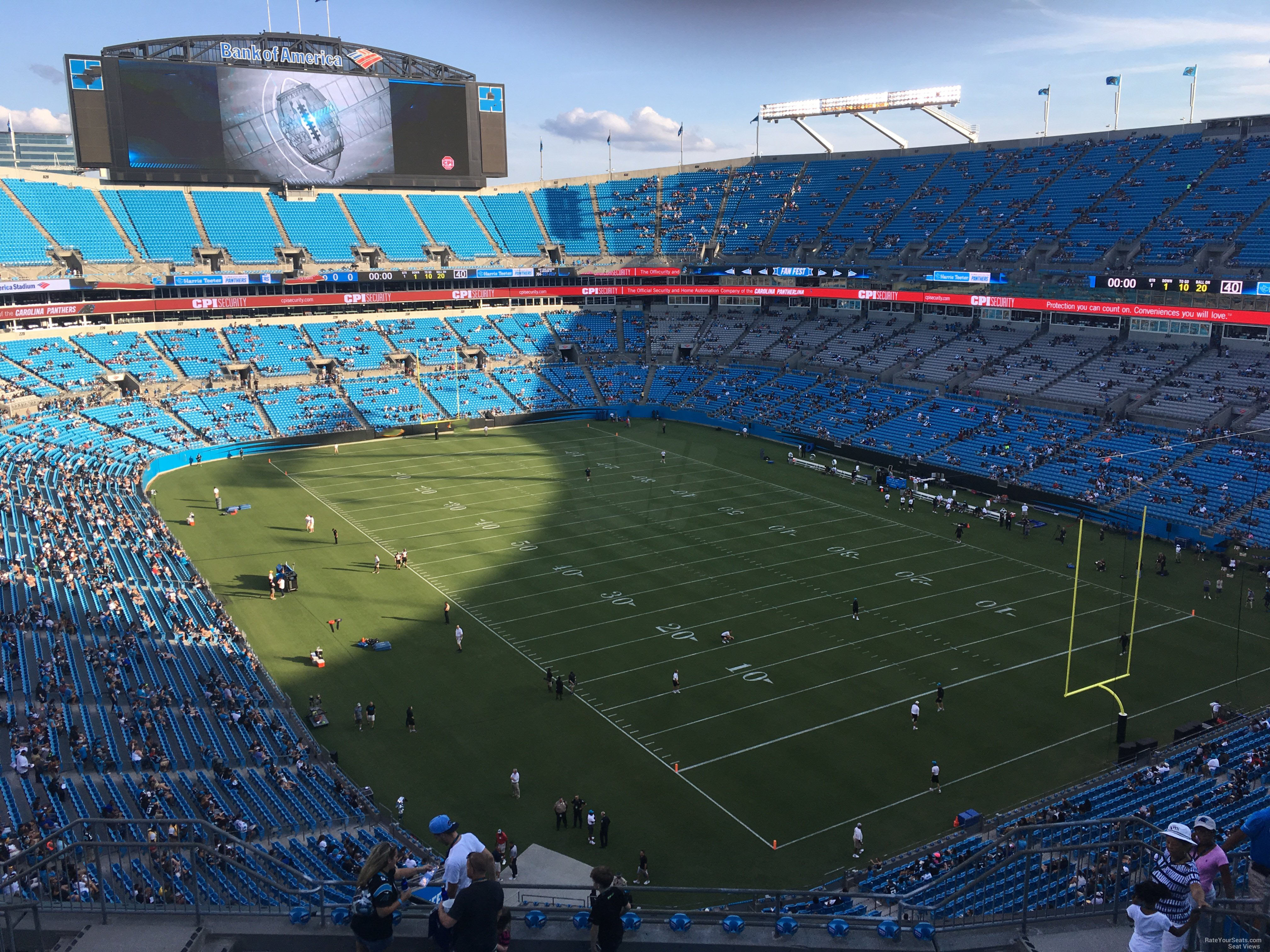 section 506, row 9 seat view  for football - bank of america stadium