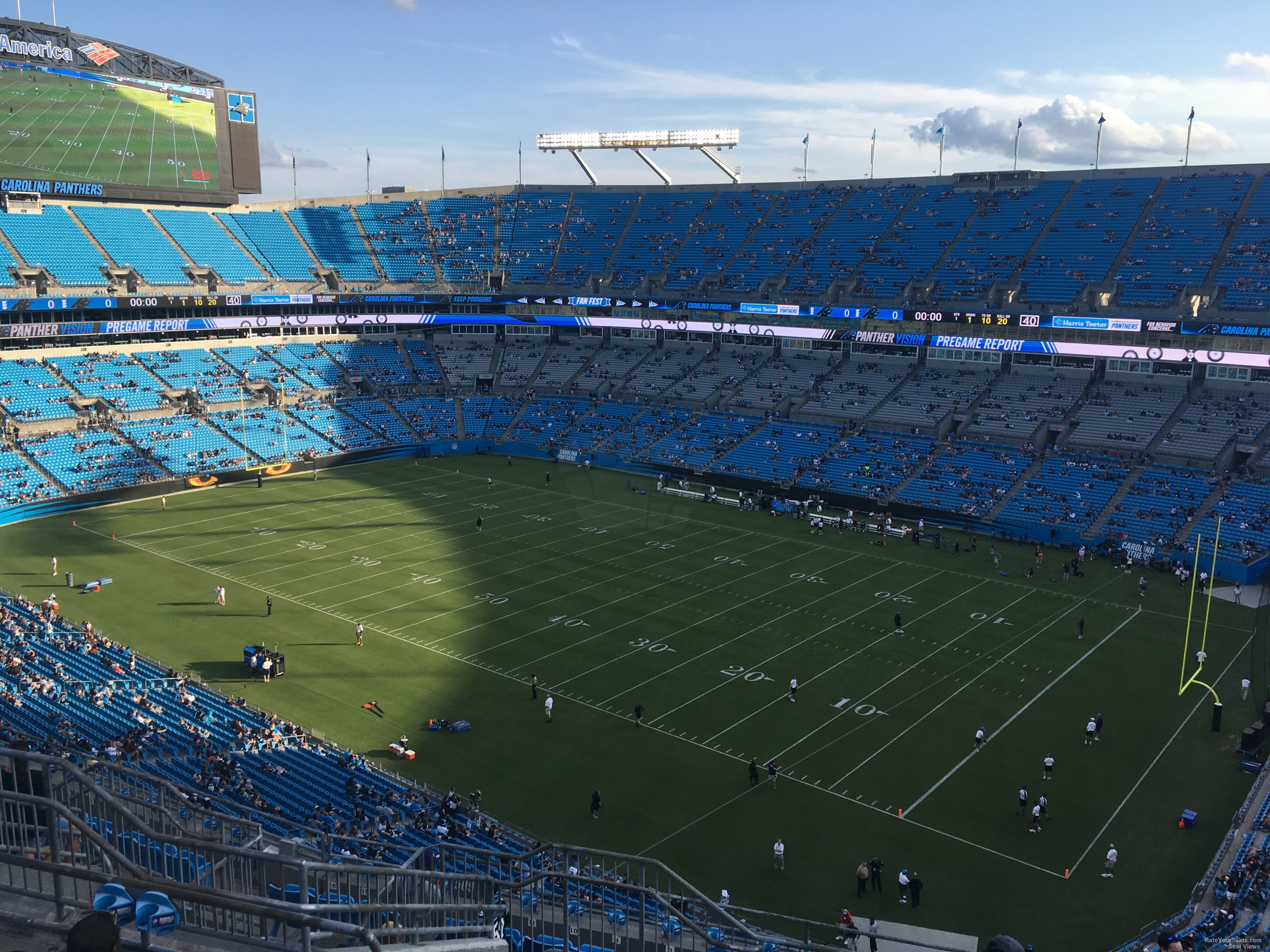 section 509, row 9 seat view  for football - bank of america stadium