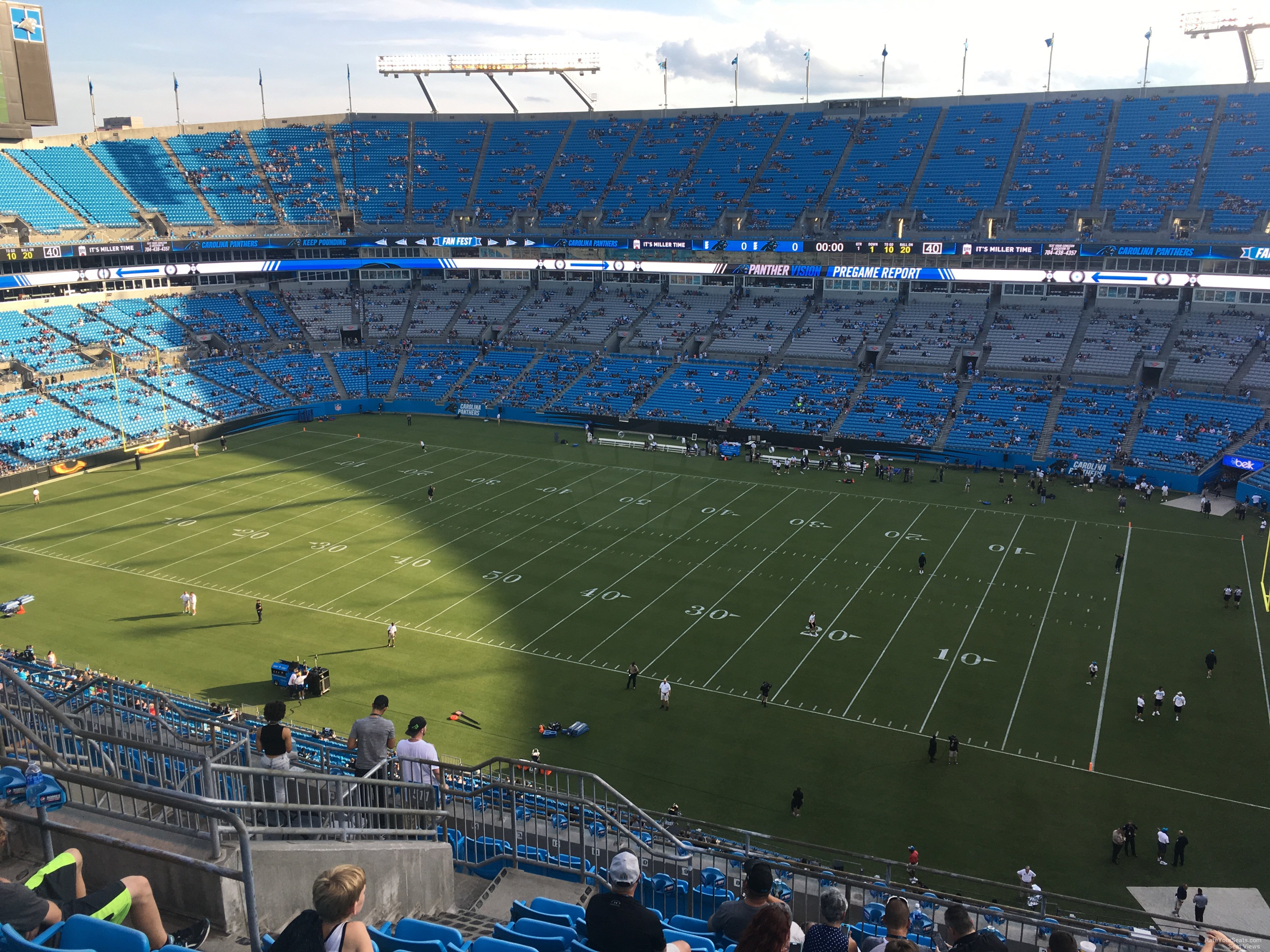 section 511, row 9 seat view  for football - bank of america stadium