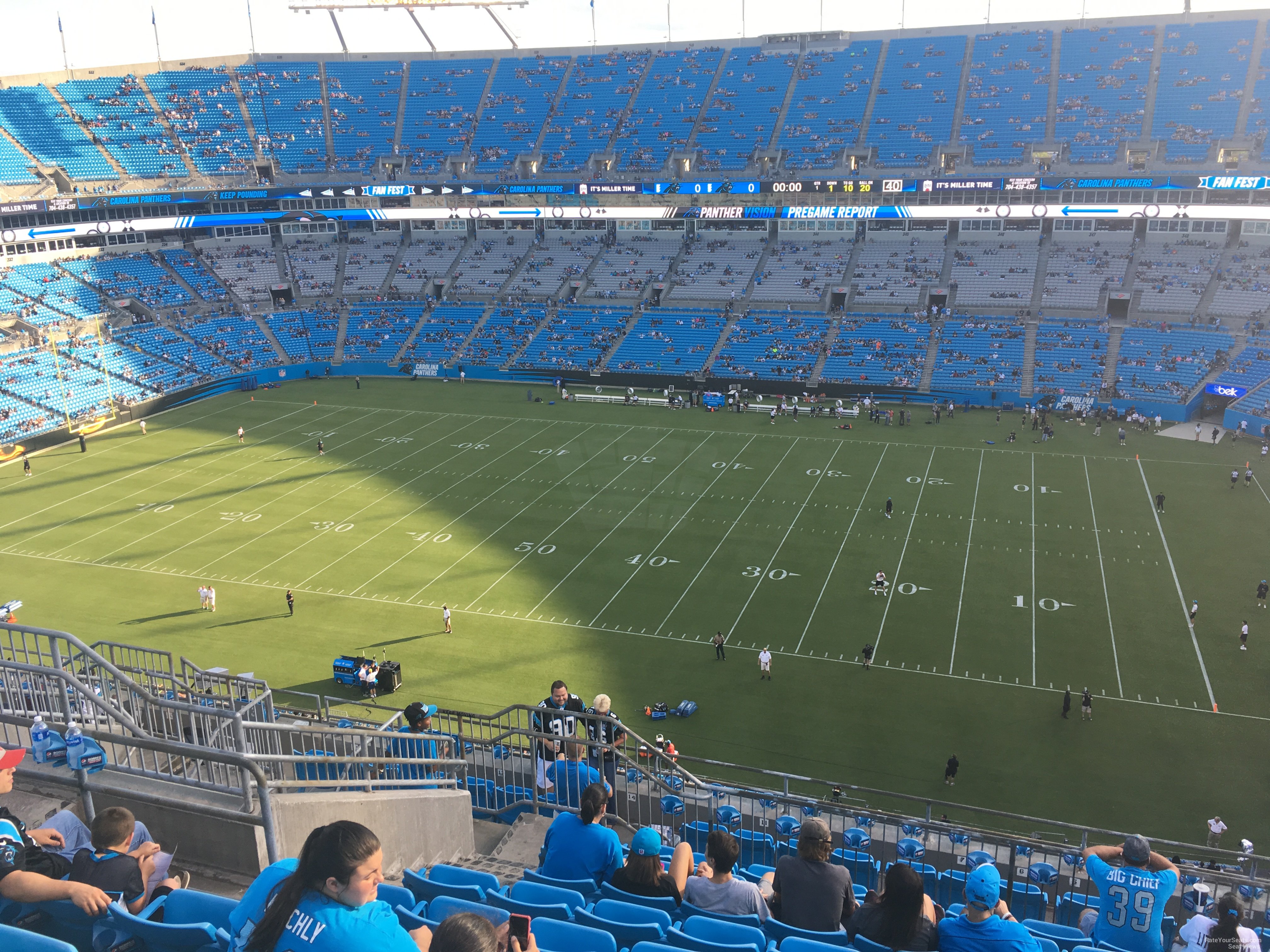 section 512, row 9 seat view  for football - bank of america stadium
