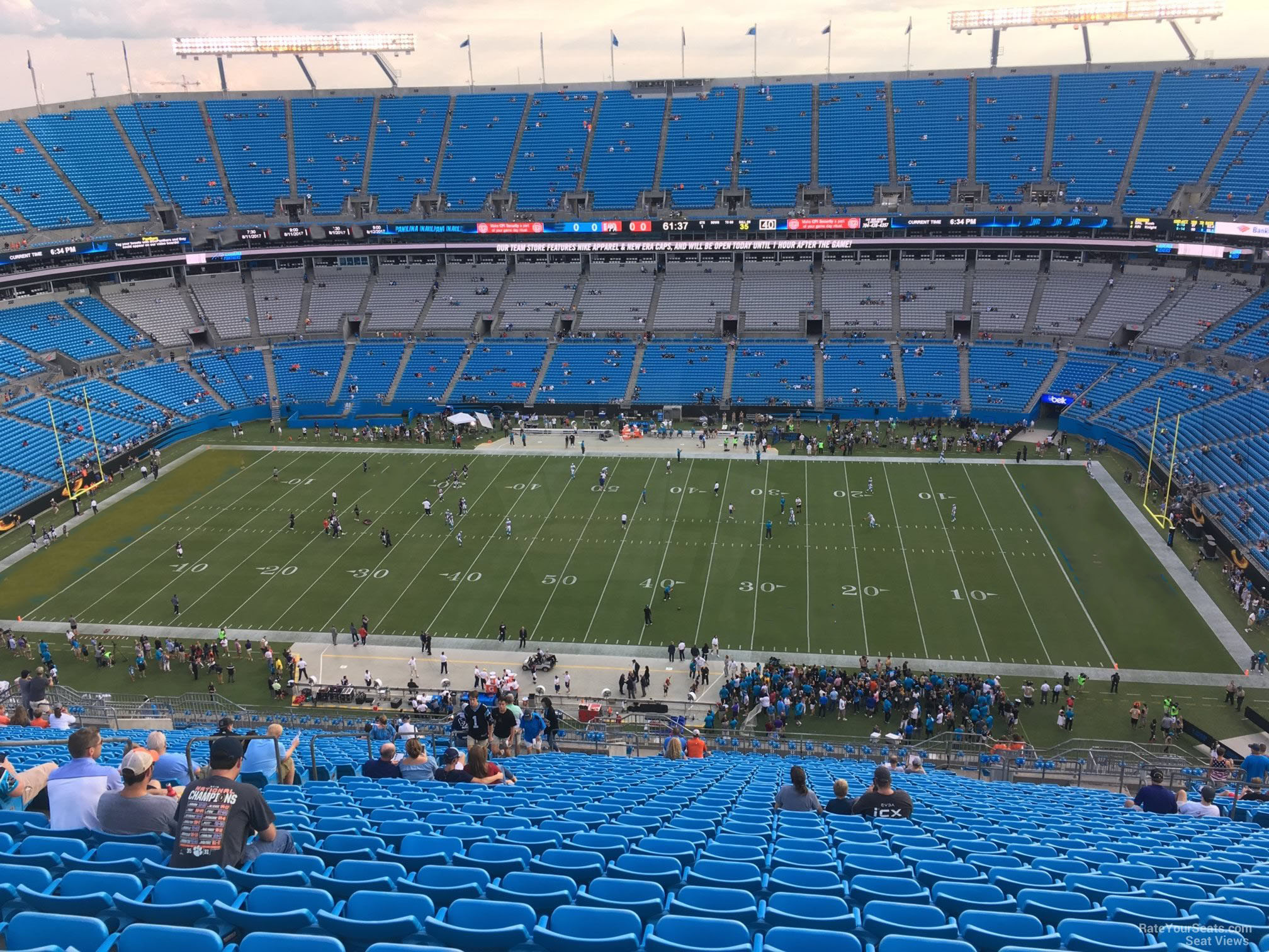 section 513, row 29 seat view  for football - bank of america stadium