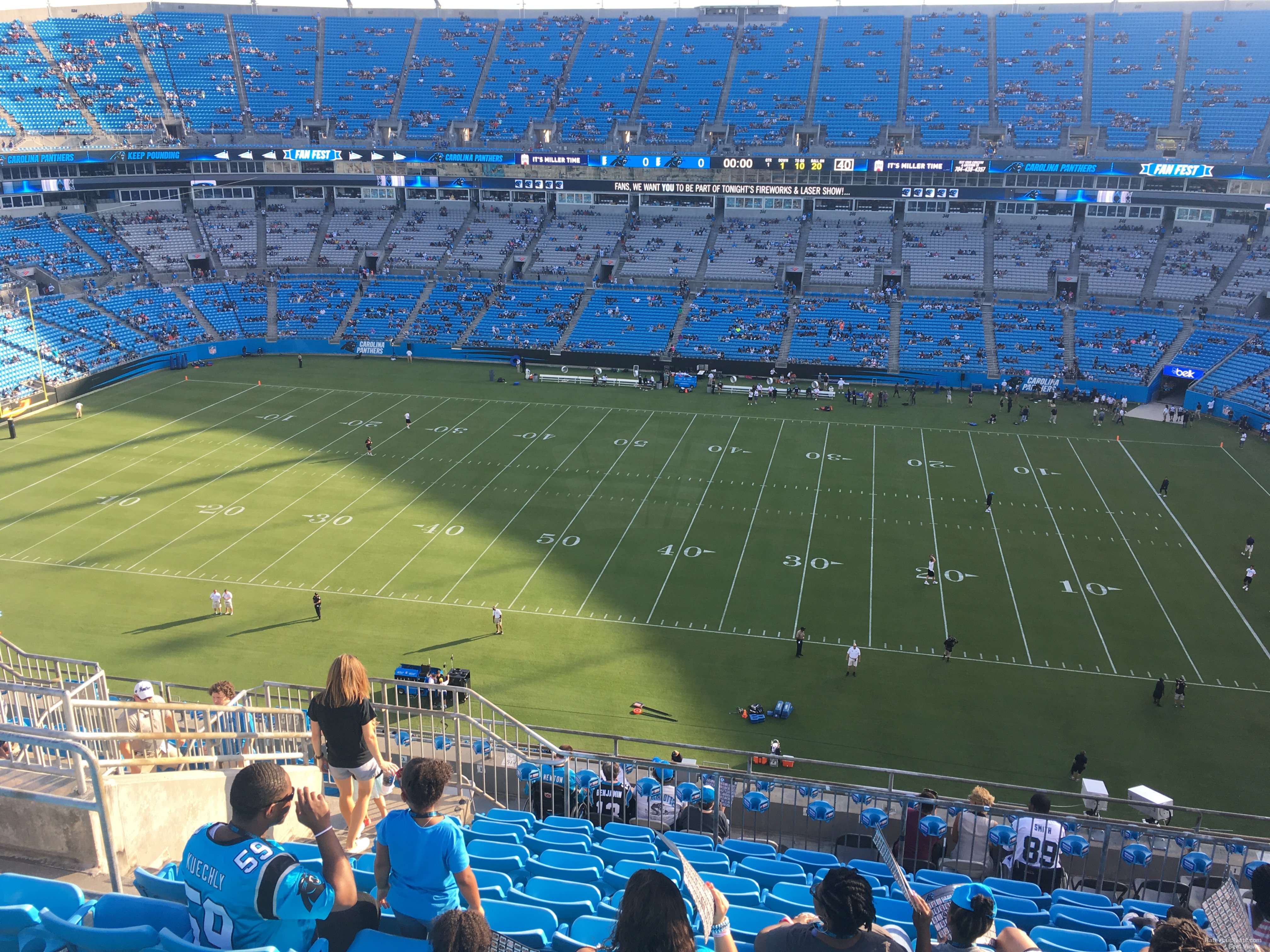 section 513, row 9 seat view  for football - bank of america stadium
