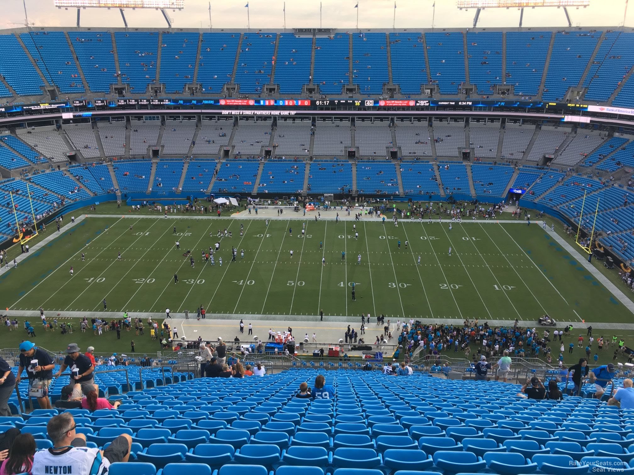 section 514, row 29 seat view  for football - bank of america stadium