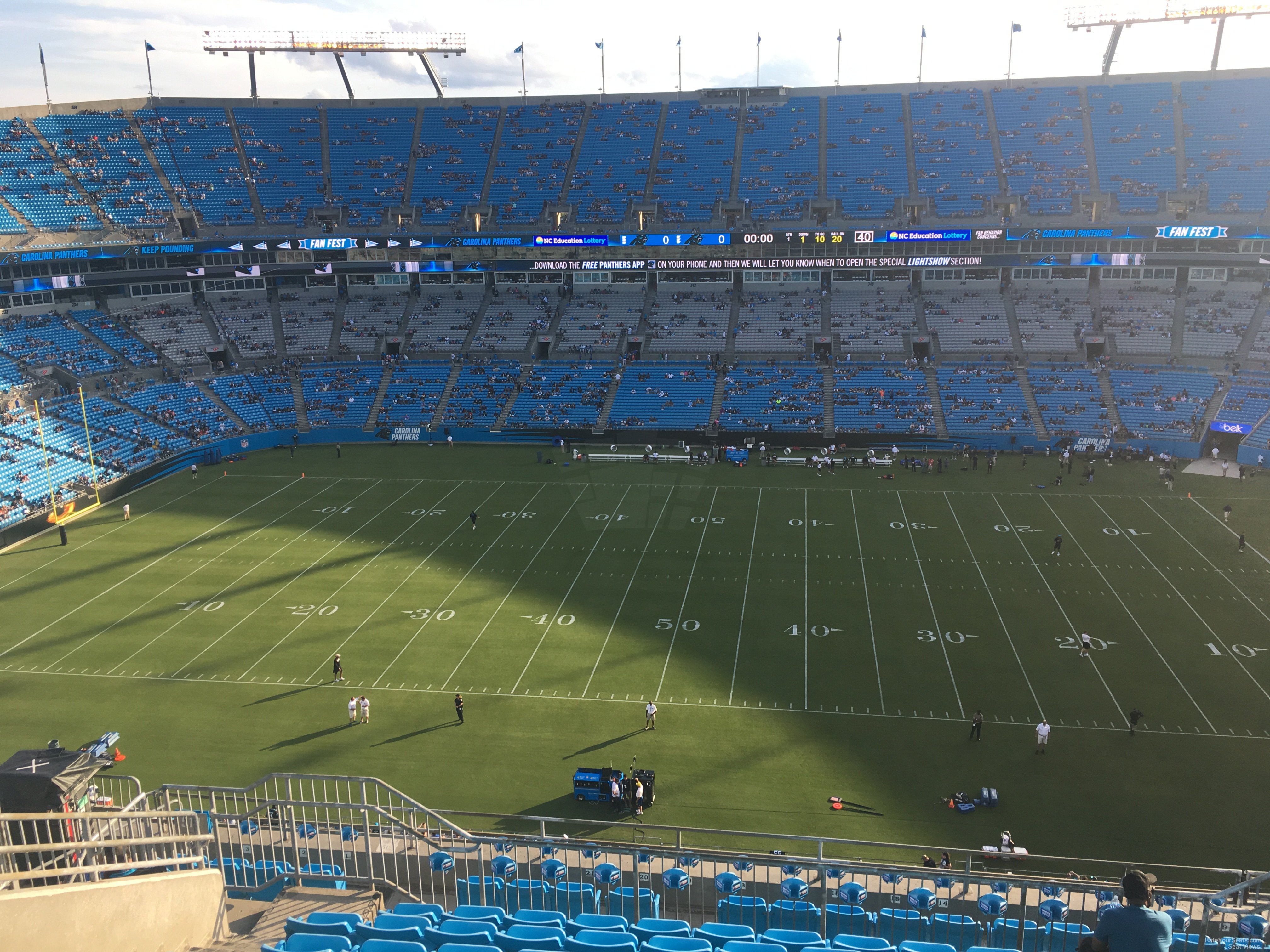 section 514, row 9 seat view  for football - bank of america stadium