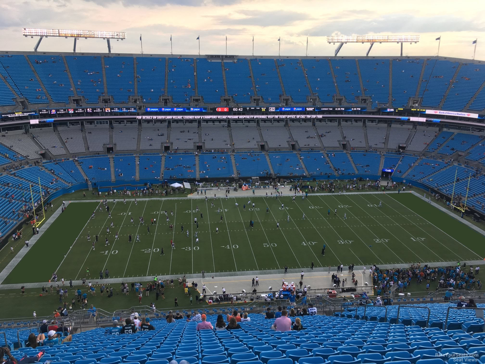 section 516, row 29 seat view  for football - bank of america stadium