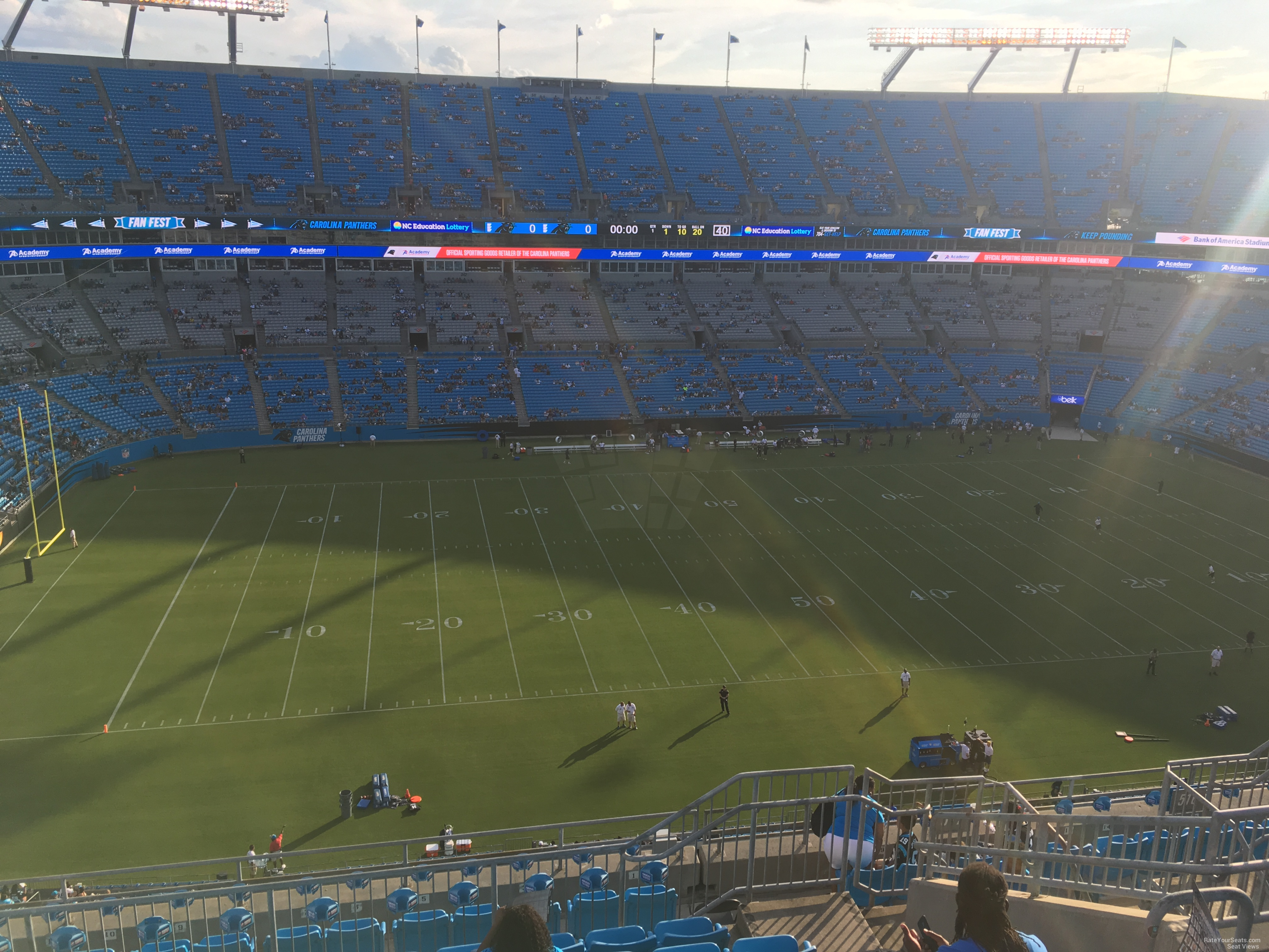 section 517, row 9 seat view  for football - bank of america stadium