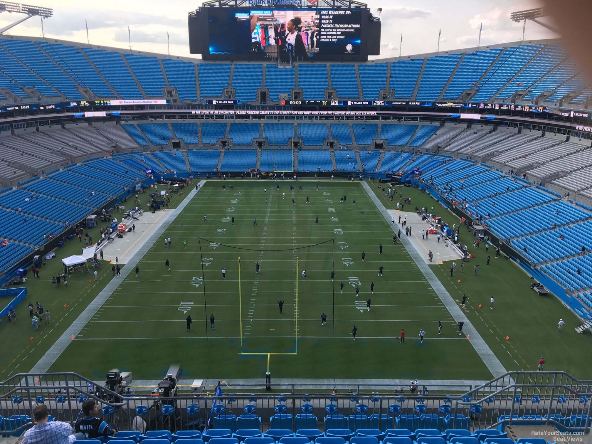 section 528, row 9 seat view  for football - bank of america stadium