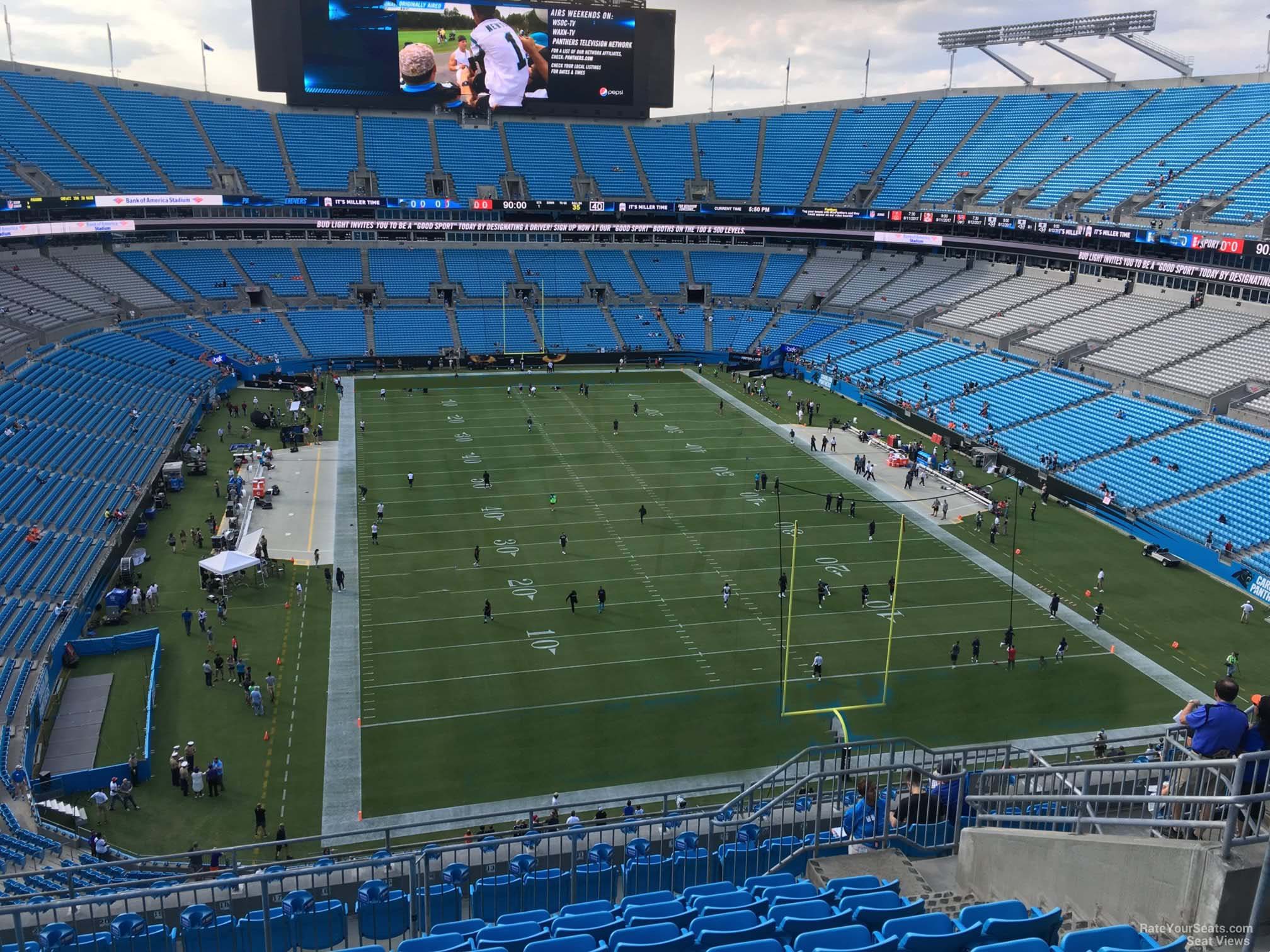 section 530, row 9 seat view  for football - bank of america stadium