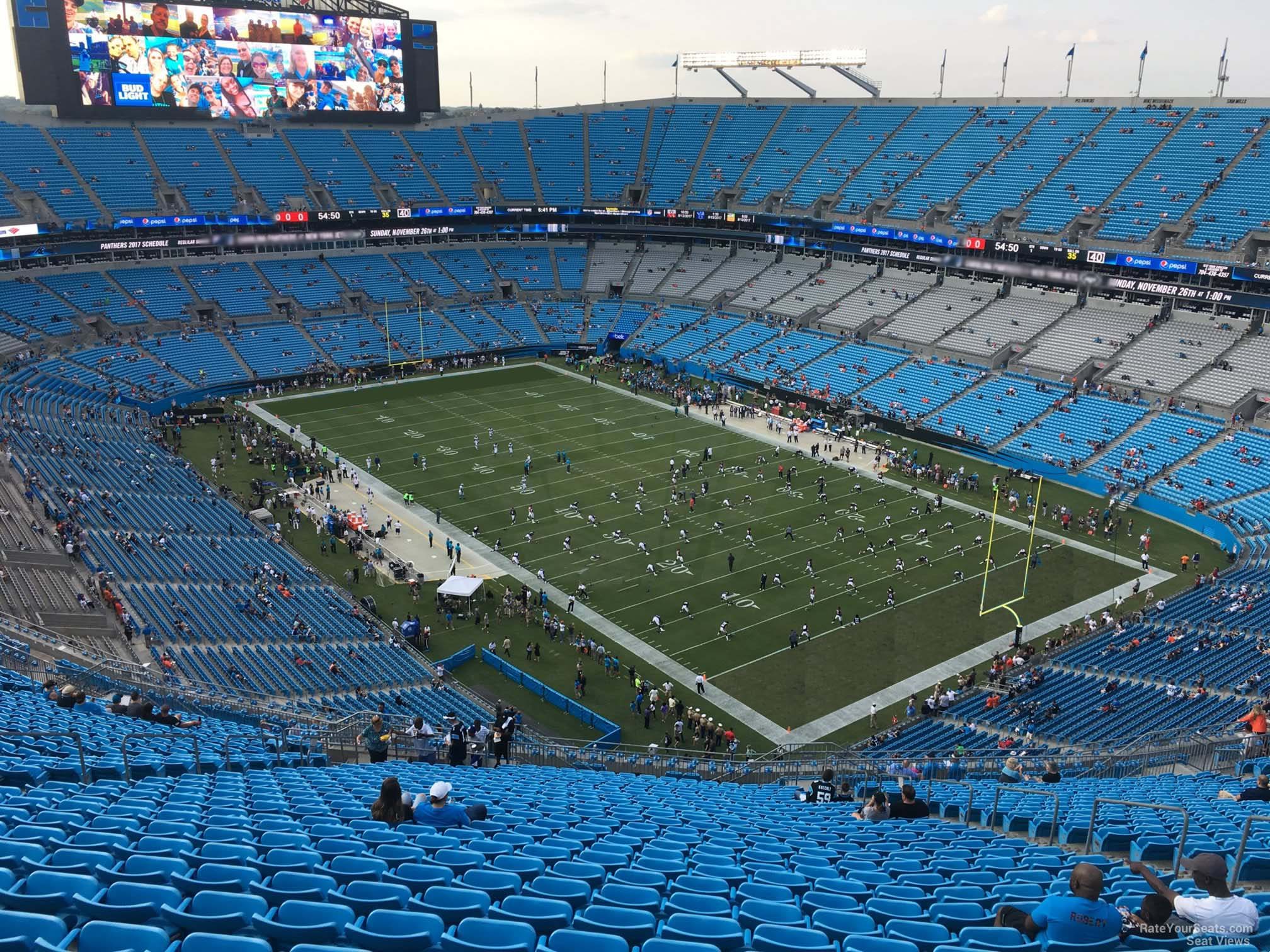 section 534, row 29 seat view  for football - bank of america stadium