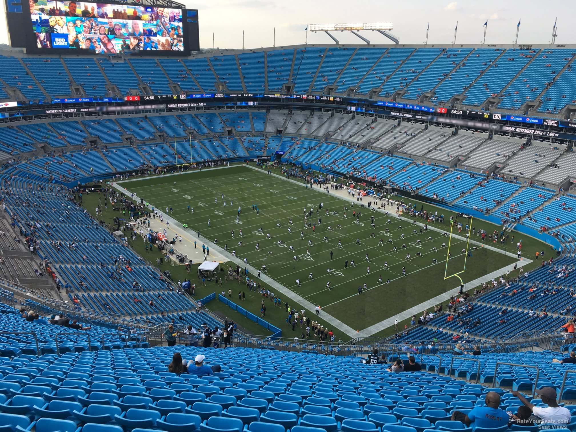 Bank of America Stadium, Charlotte NC - Seating Chart View