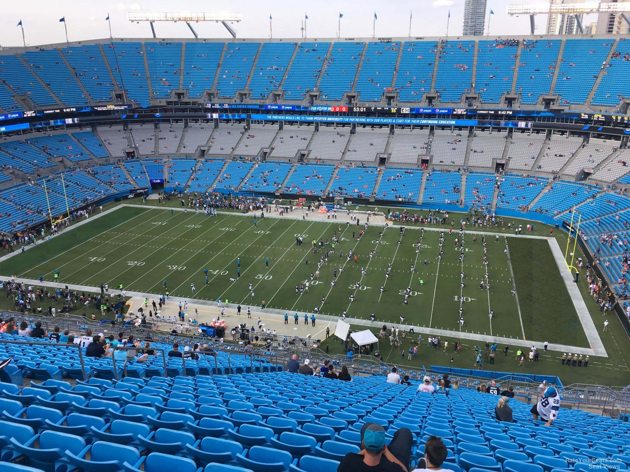section 539, row 29 seat view  for football - bank of america stadium
