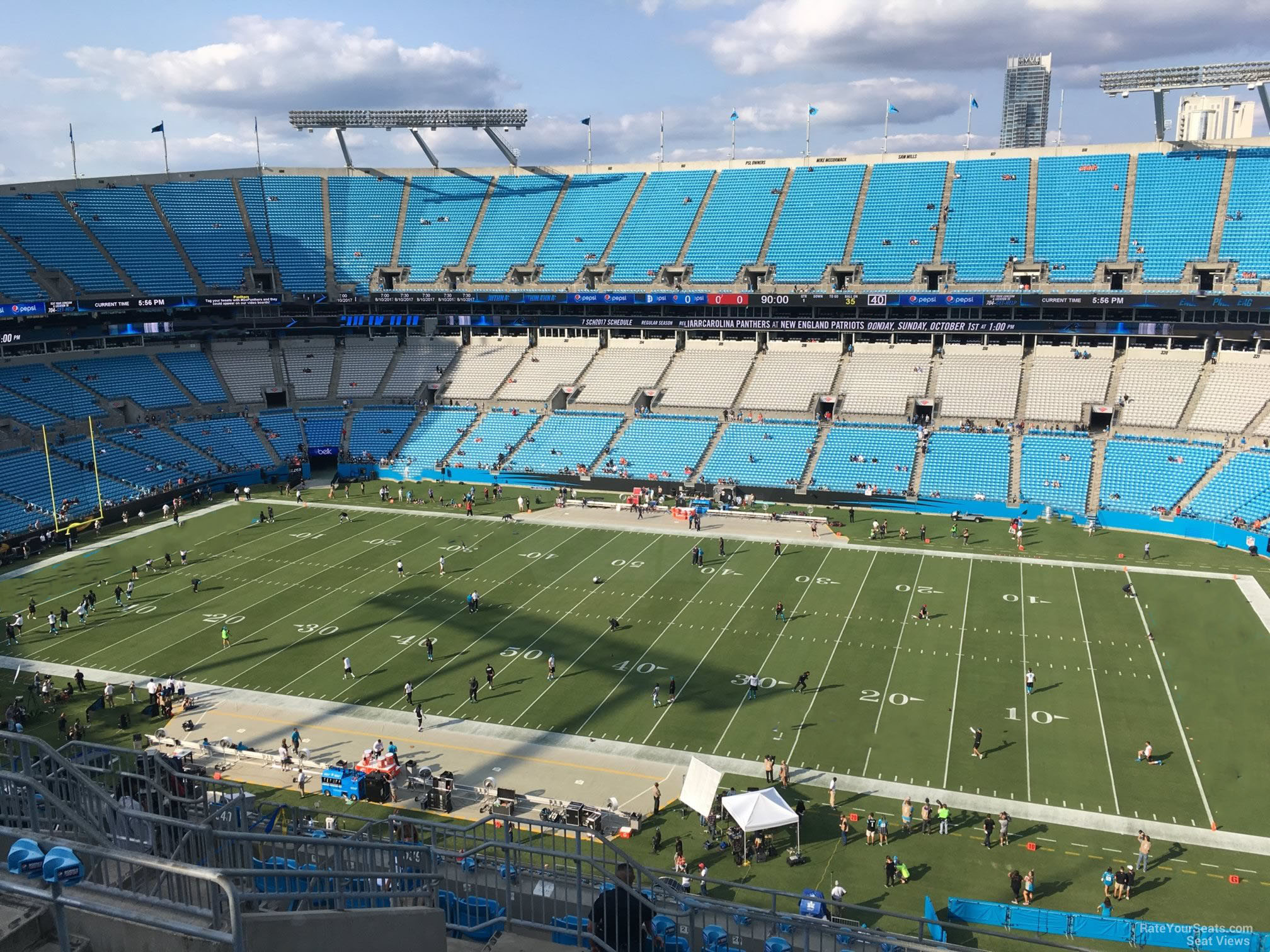 section 539, row 9 seat view  for football - bank of america stadium
